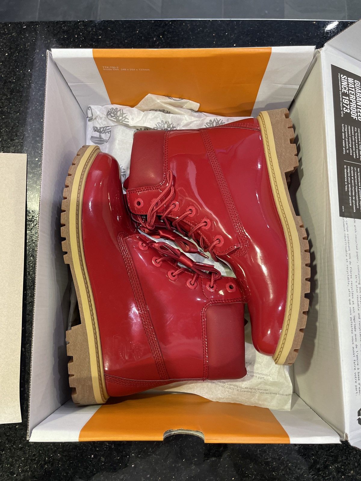 Timberland Timberland Premium waterproof boot medium red patent leather Size US 8.5 / IT 38.5 - 2 Thumbnail