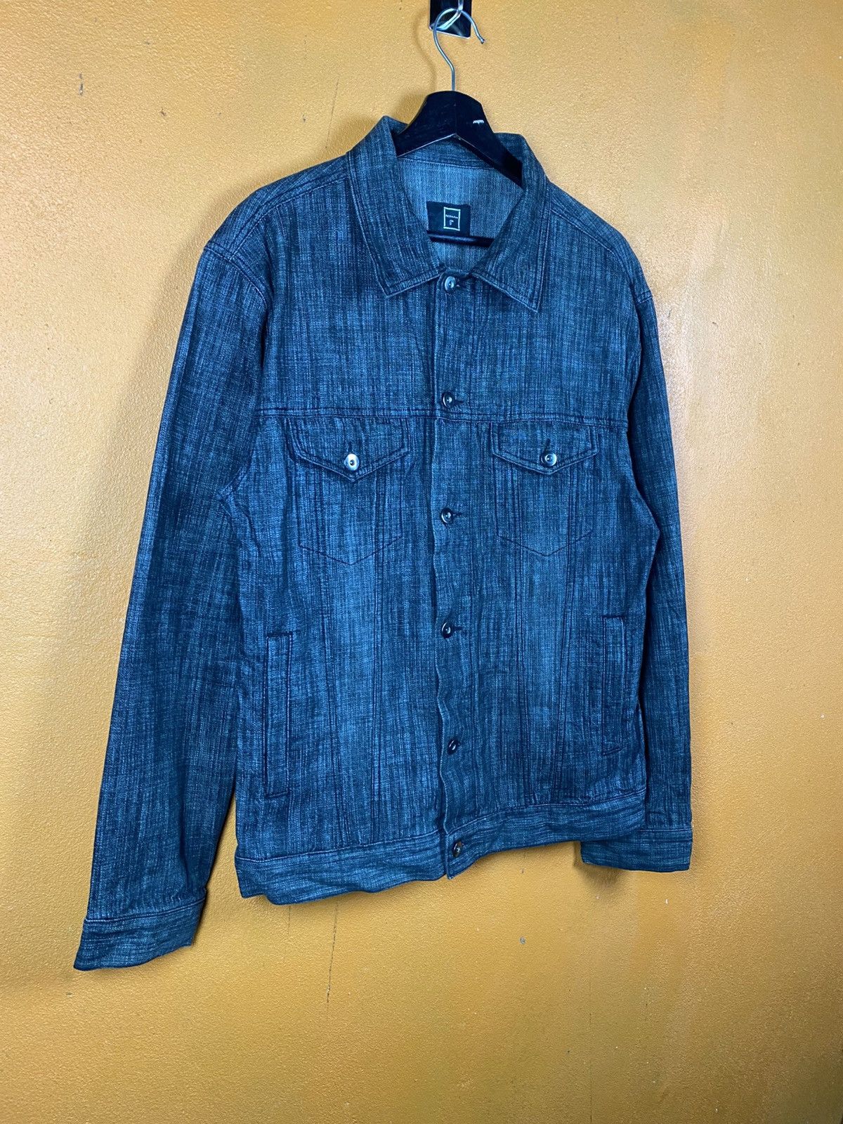 Japanese Brand RESHAM Japanese Style Denim Jacket Workwear Trucker Jacket Size US L / EU 52-54 / 3 - 5 Thumbnail