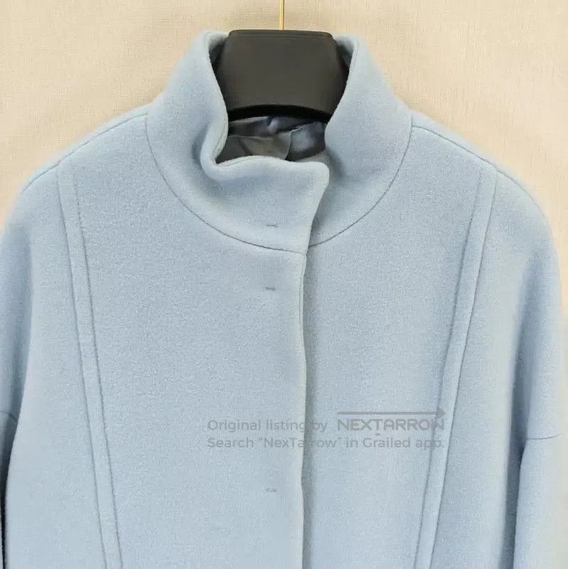 Max Mara MaxMara Light Blue Wool Short Coat . Size M / US 6-8 / IT 42-44 - 2 Thumbnail
