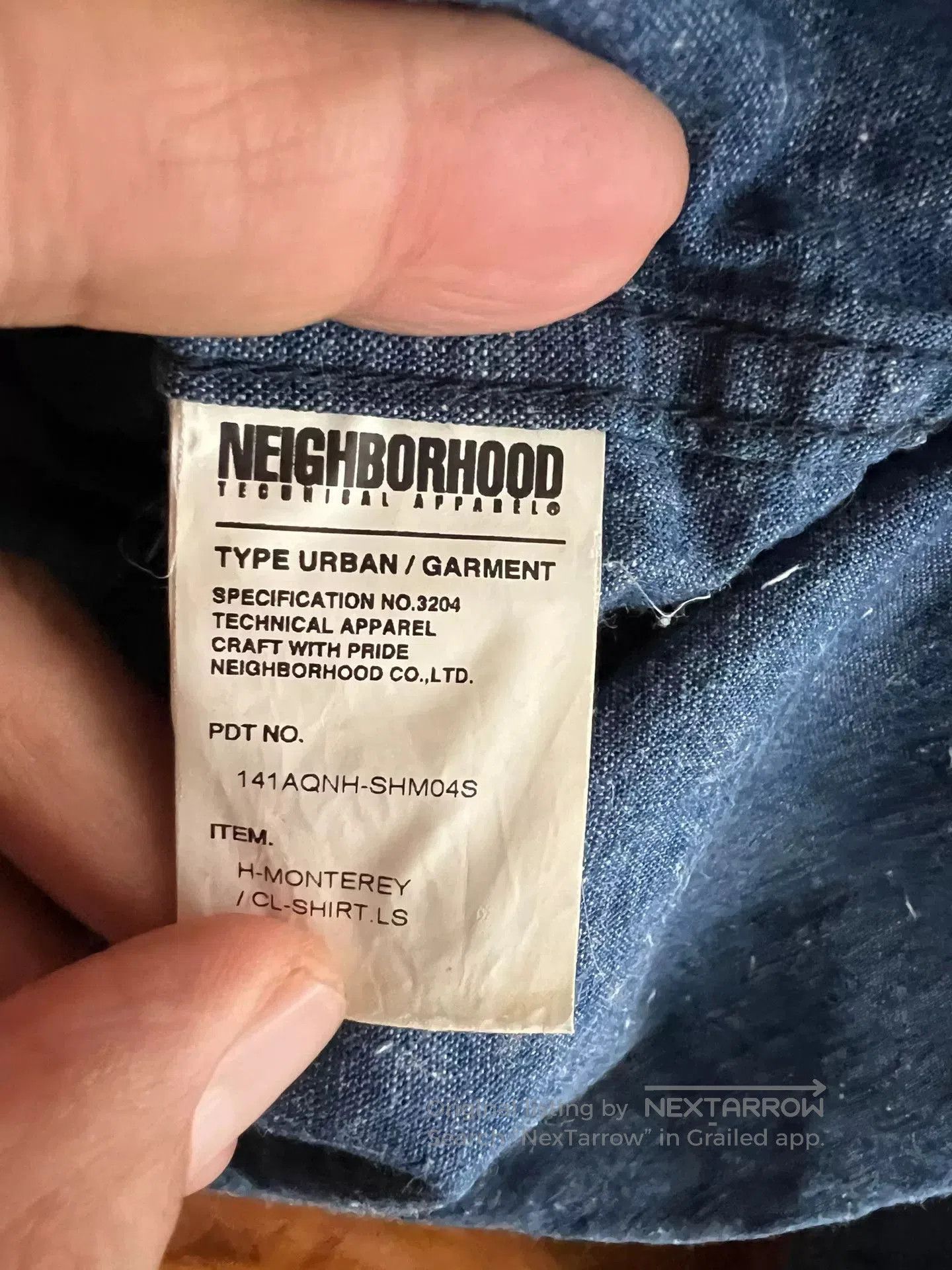 Japanese Brand premium blue denim embroidered utility shirt. Size US M / EU 48-50 / 2 - 9 Thumbnail