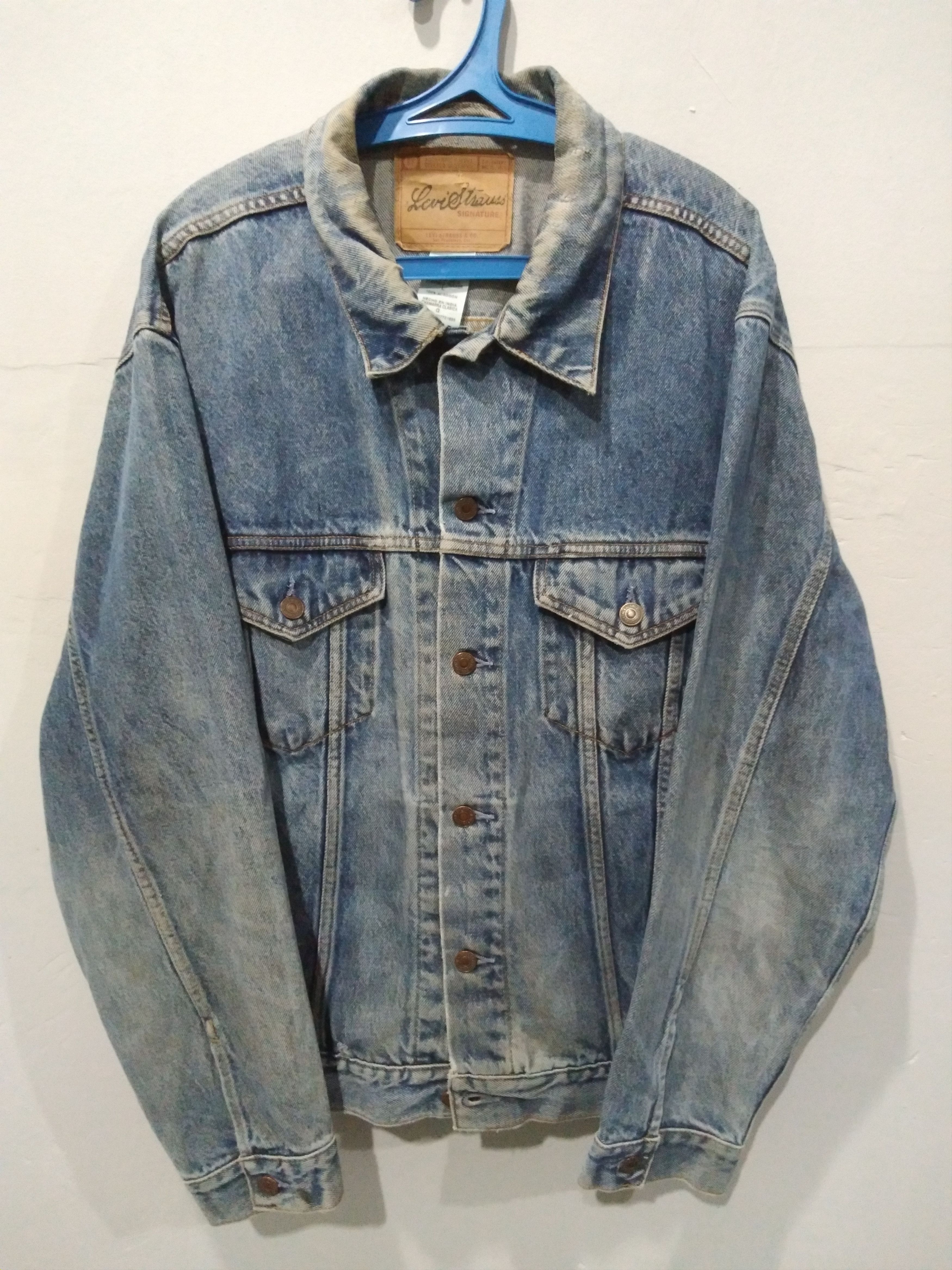 Levi's Vintage Y2K Levi Strauss Signature Standard Trucker Jackets Size US L / EU 52-54 / 3 - 1 Thumbnail