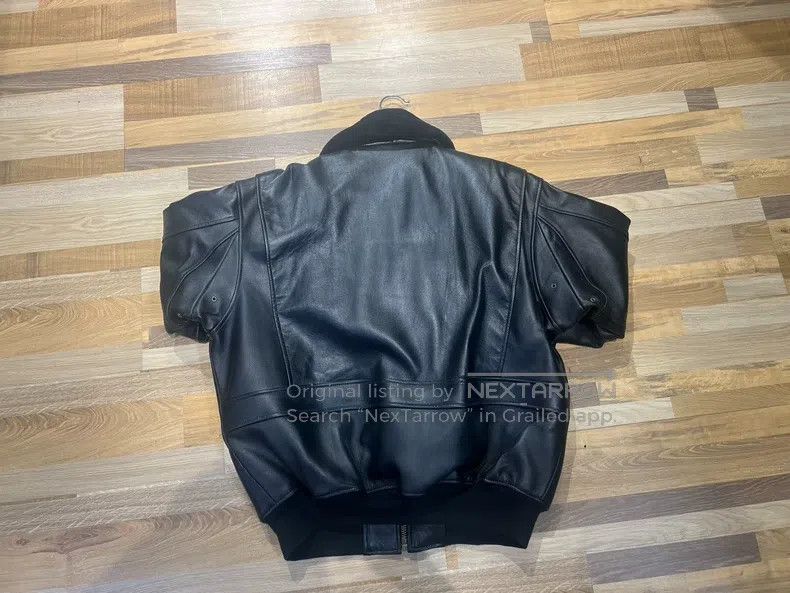 Schott G1 imported sheepskin American flying leather flight suit Size US XL / EU 56 / 4 - 6 Thumbnail
