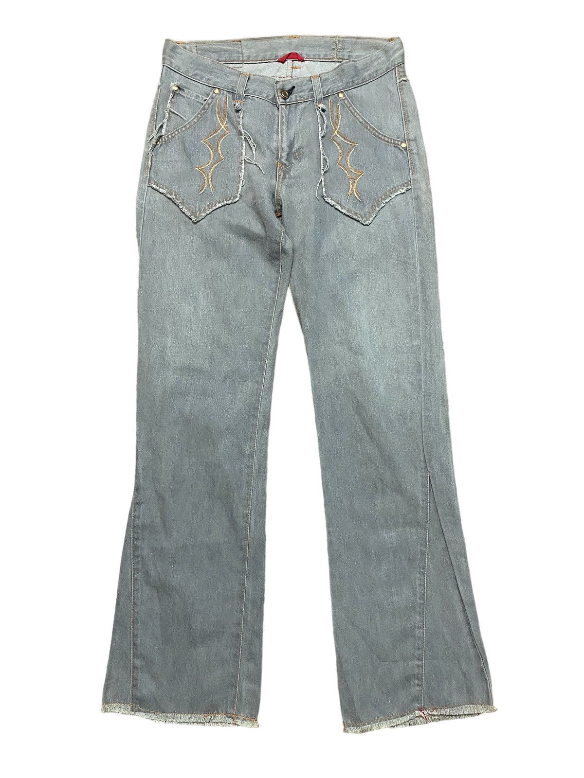 Hysteric Glamour Flared Edwin Jeans 503 Grey Denim Boot Cut Size US 31 - 1 Thumbnail