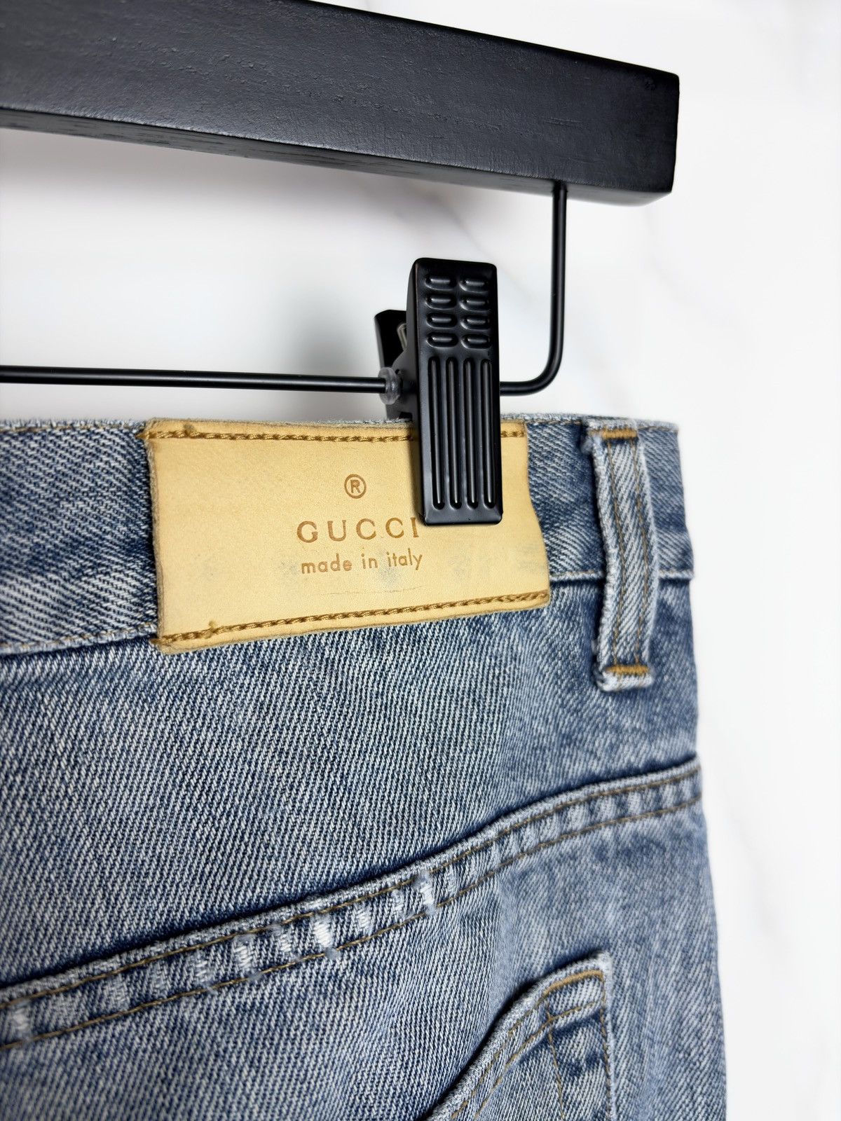 Gucci Gucci Tom Ford Vintage Horsebit Faded Blue Denim Jeans Size US 28 / EU 44 - 6 Thumbnail