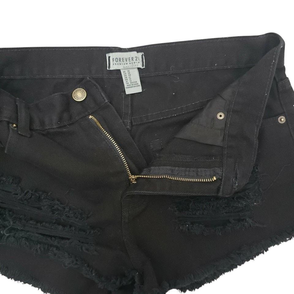Forever 21 Forever 21 Premium Denim Jeans Shorts Frayed Cutoff 28 Size 28" / US 6 / IT 42 - 7 Thumbnail