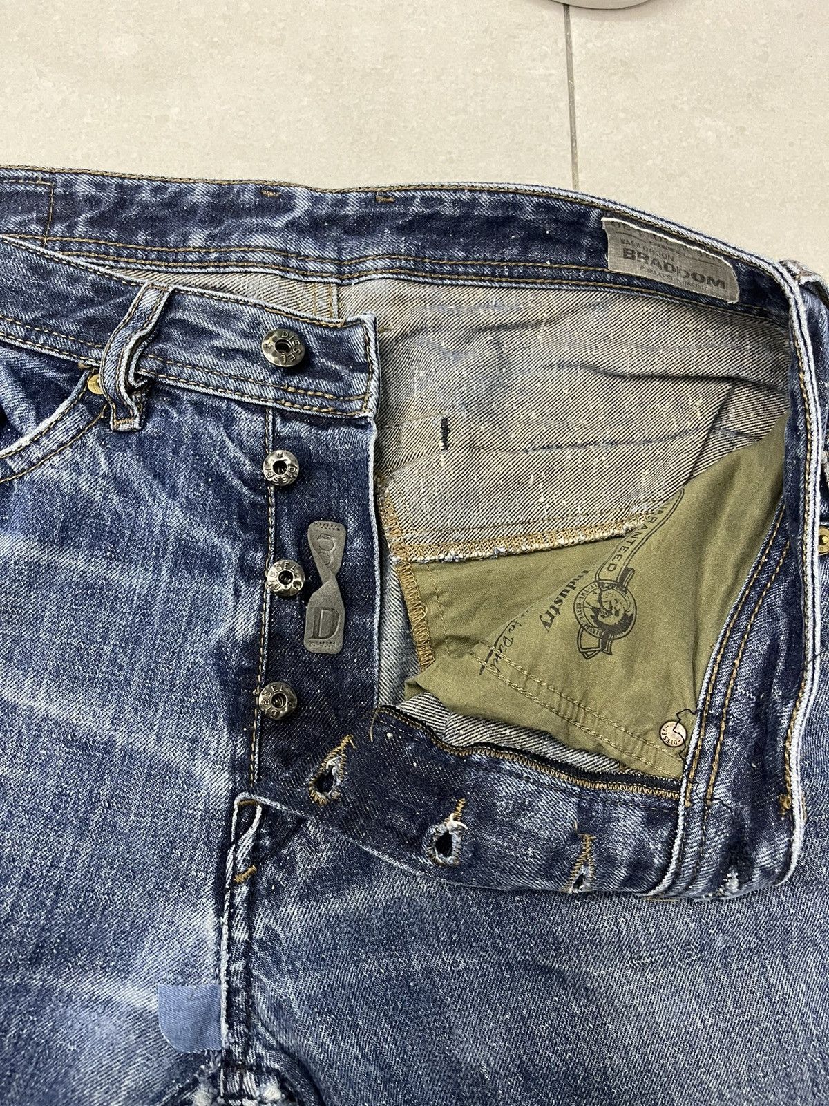 Diesel Vintage Diesel Braddom Regular Slim Denim Size US 30 / EU 46 - 2 Thumbnail
