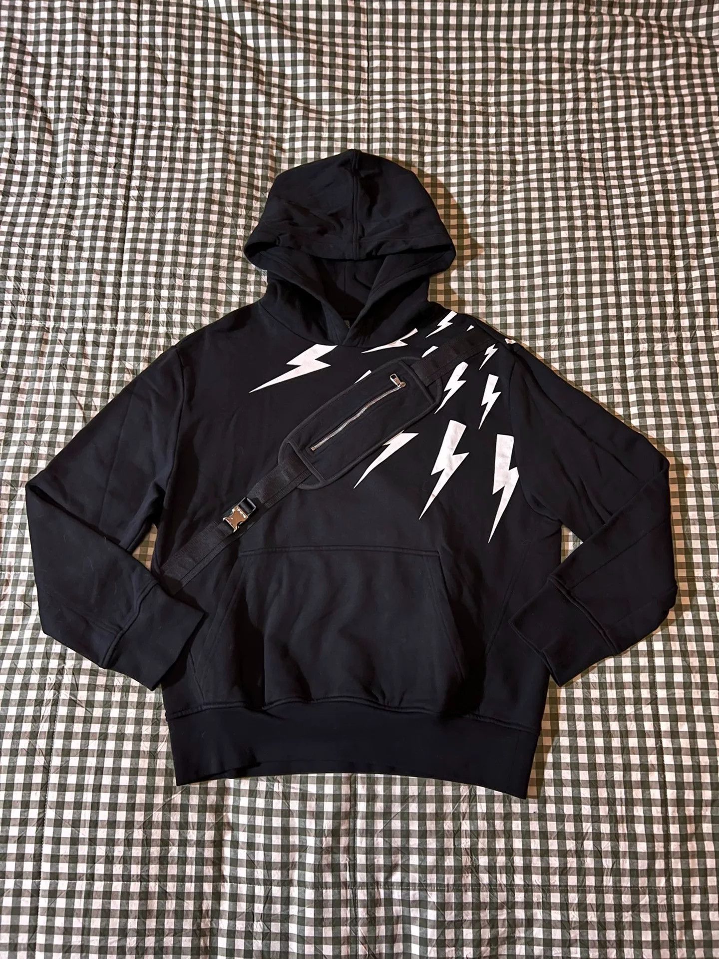 Neil Barrett neil barrett hooded sweatshirt with bag design Size US L / EU 52-54 / 3 - 1 Thumbnail