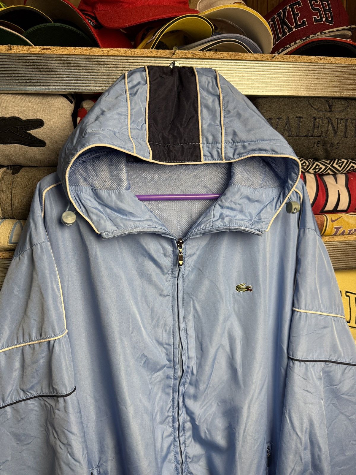 Lacoste Vintage Lacoste Nylon Track Jacket 90s Striped Logo Y2K Size US L / EU 52-54 / 3 - 3 Thumbnail