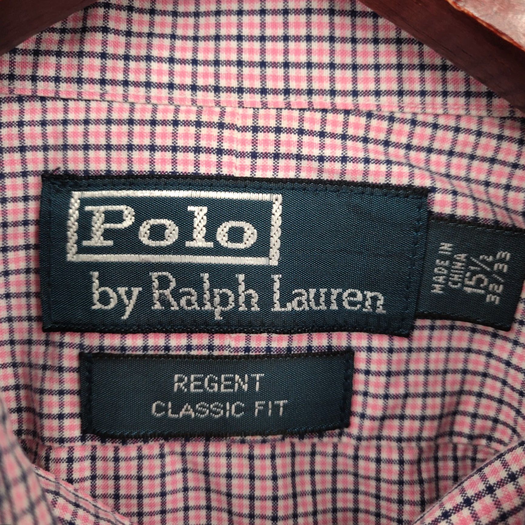 Polo Ralph Lauren VINTAGE Polo Ralph Lauren Shirt Regnt Classic Fit Mens 15.5 Pink Check Regent Classic Long Sleeve Button-Up Shirt Size US L / EU 52-54 / 3 - 6 Thumbnail