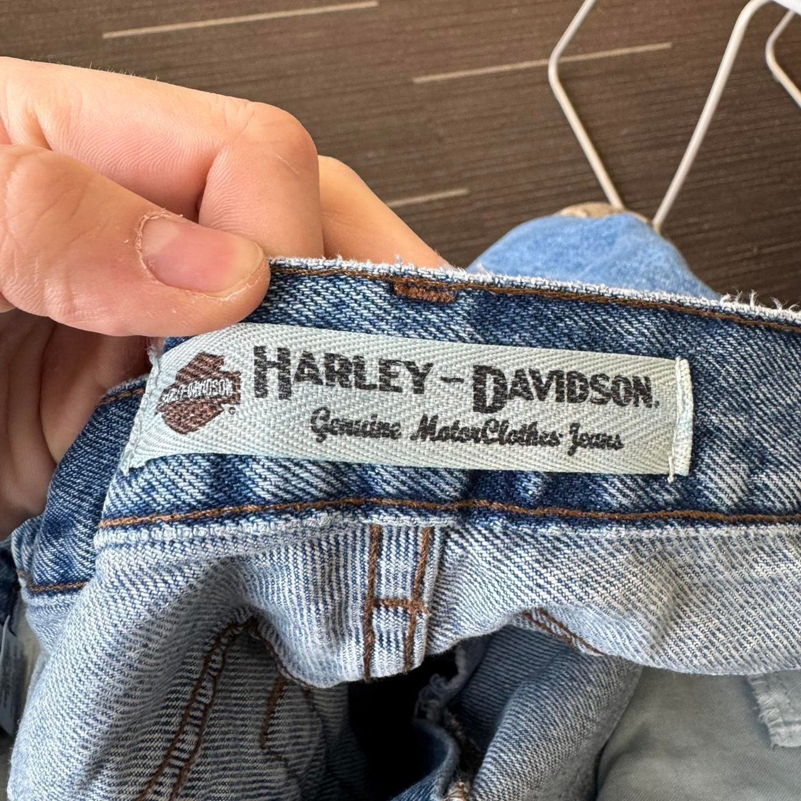 Harley Davidson Light blue vintage Harley Davidson Motorcycle denim jeans Size US 40 / EU 56 - 5 Thumbnail