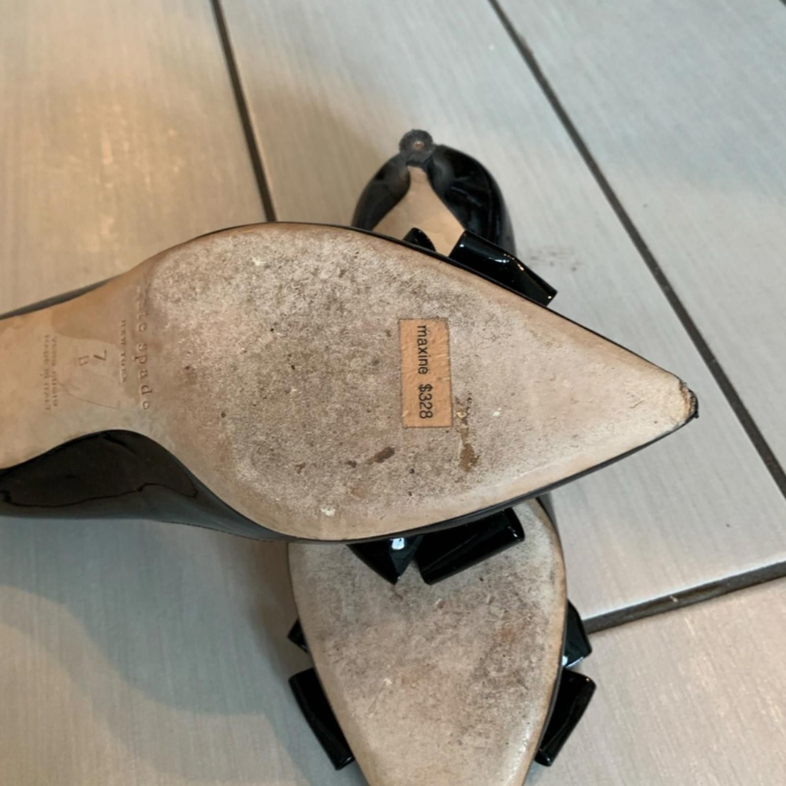 Other Kate Spade Scallop Kitten Hell Pumps Size US 7 / IT 37 - 4 Thumbnail