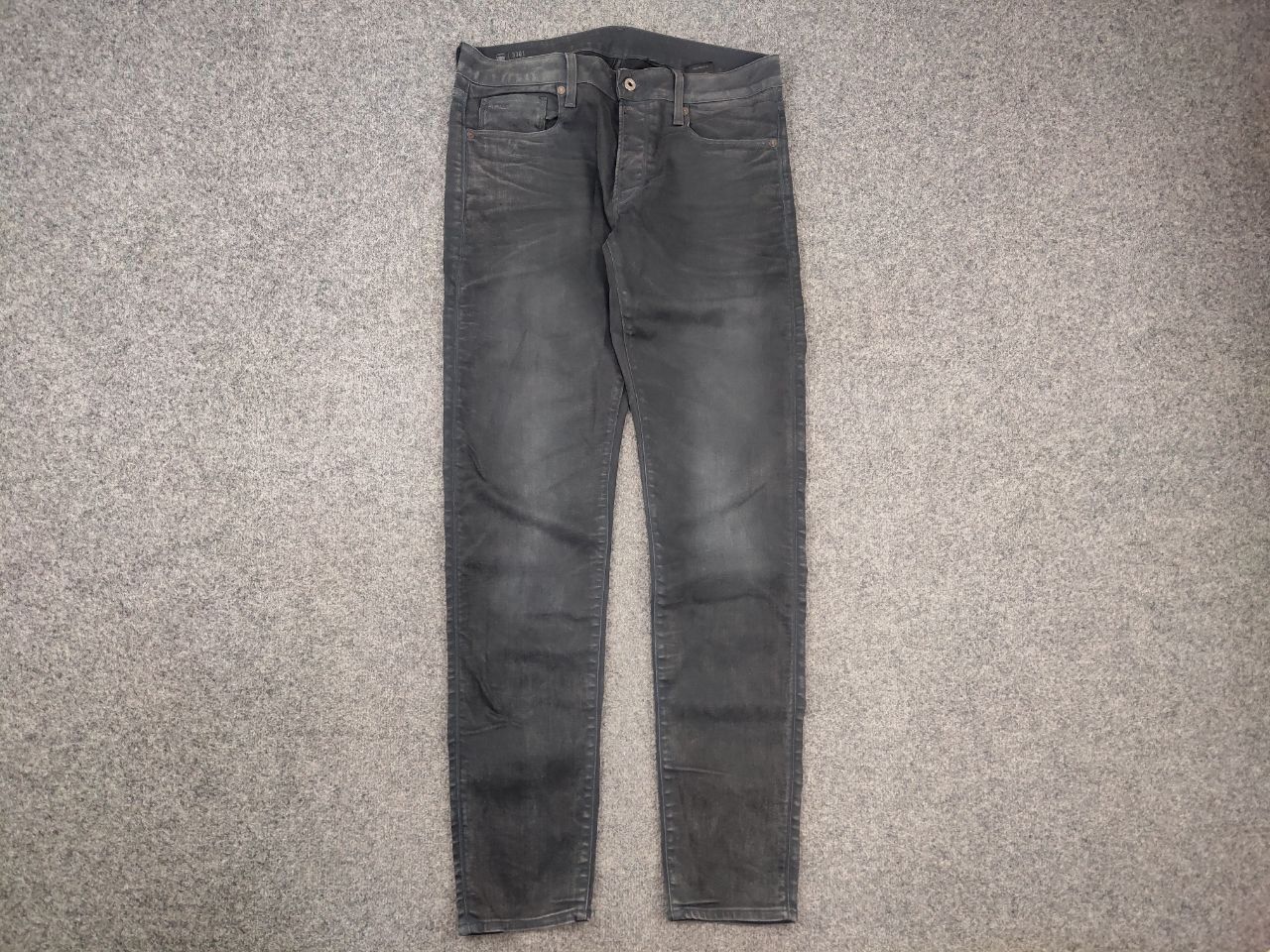 G-Star G Star Raw Vintage 3301 Gray Waxed Jeans if six was nine Size US 33 - 2 Thumbnail