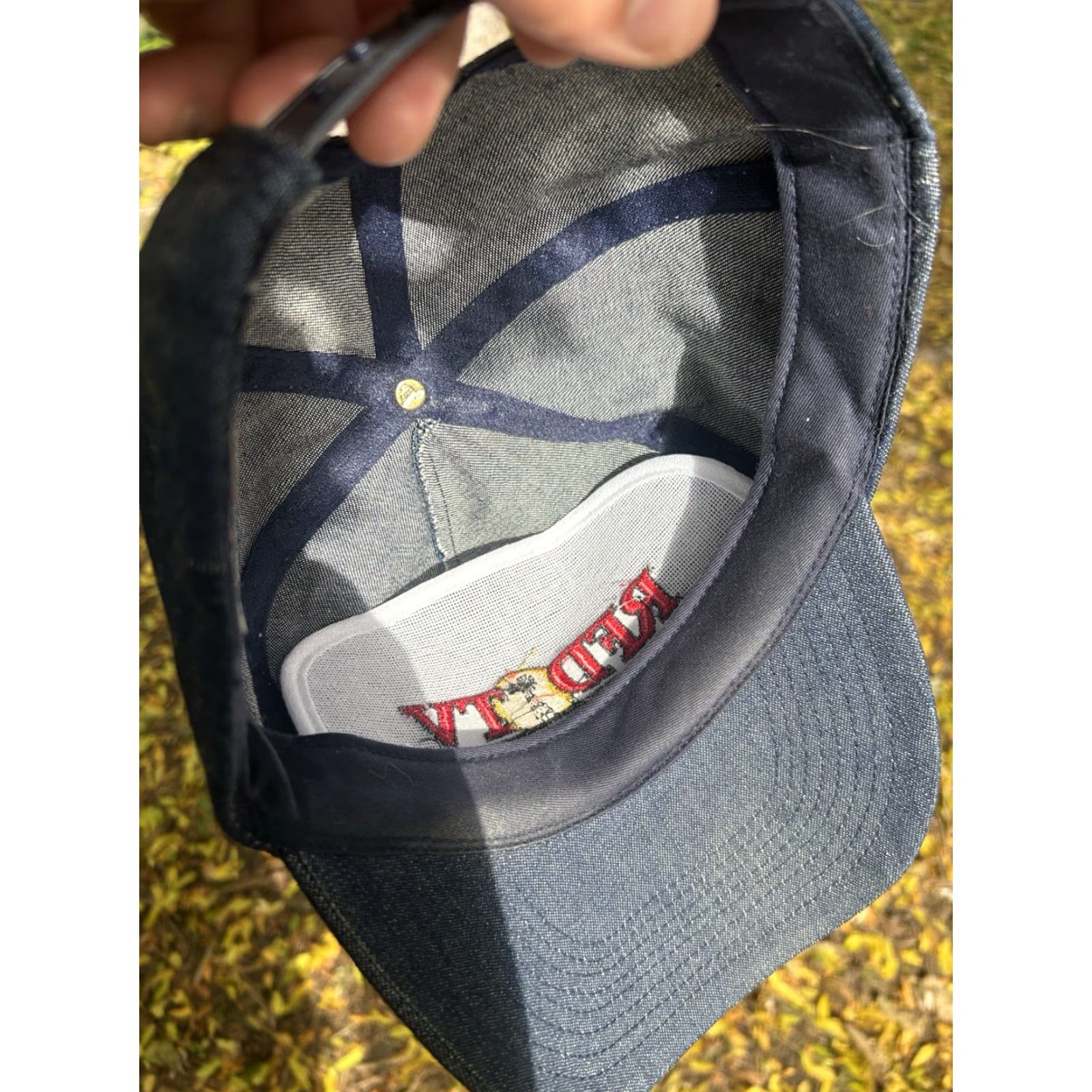 Denime VINTAGE SnapBack Hat Cap RFD TV denim Nebraska adjustable blue Mens Cap Size ONE SIZE - 6 Thumbnail