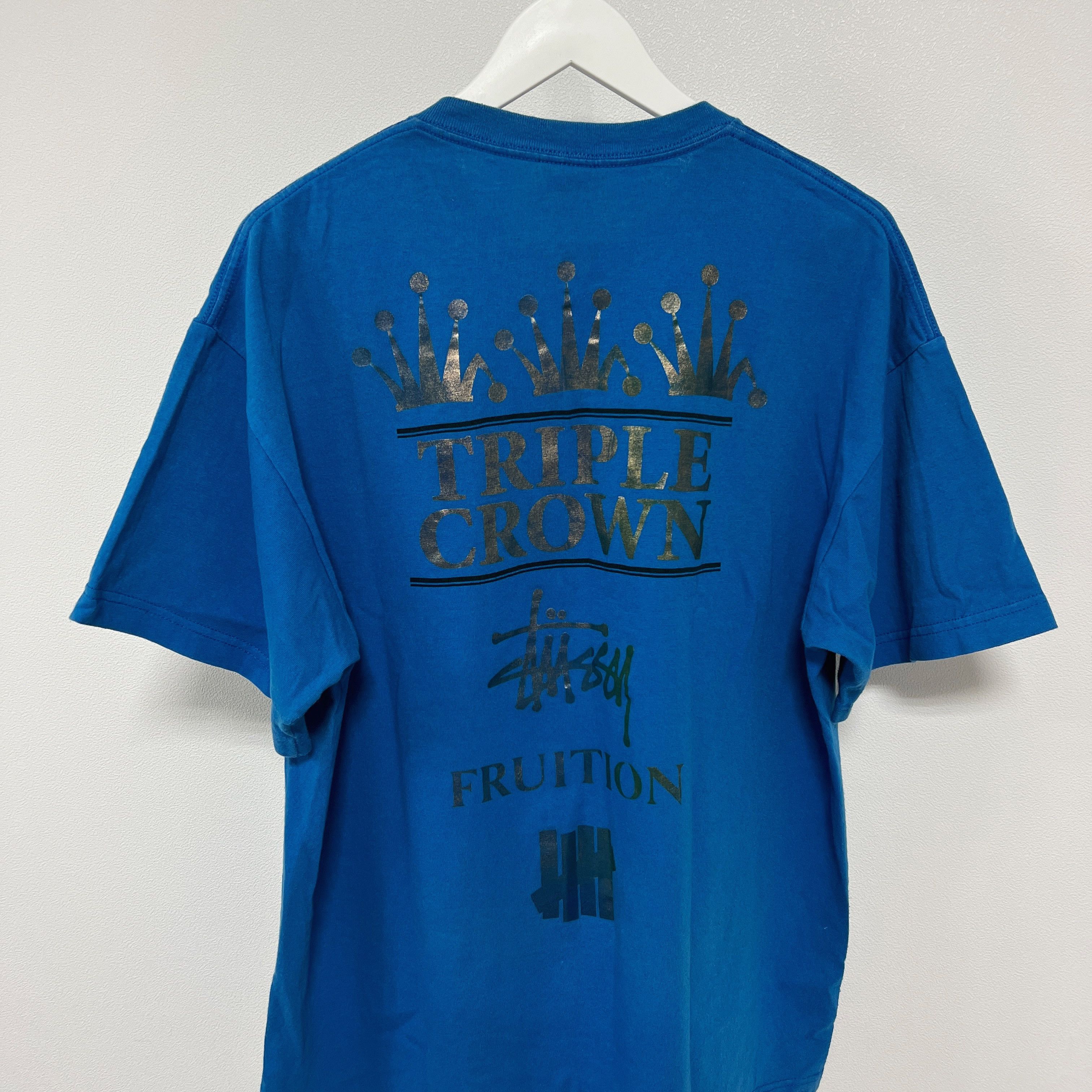 Stussy Stussy Undefeated 2008 FRUITION TRIPLE CROWN T-Shirt Blue Size US XL / EU 56 / 4 - 4 Thumbnail