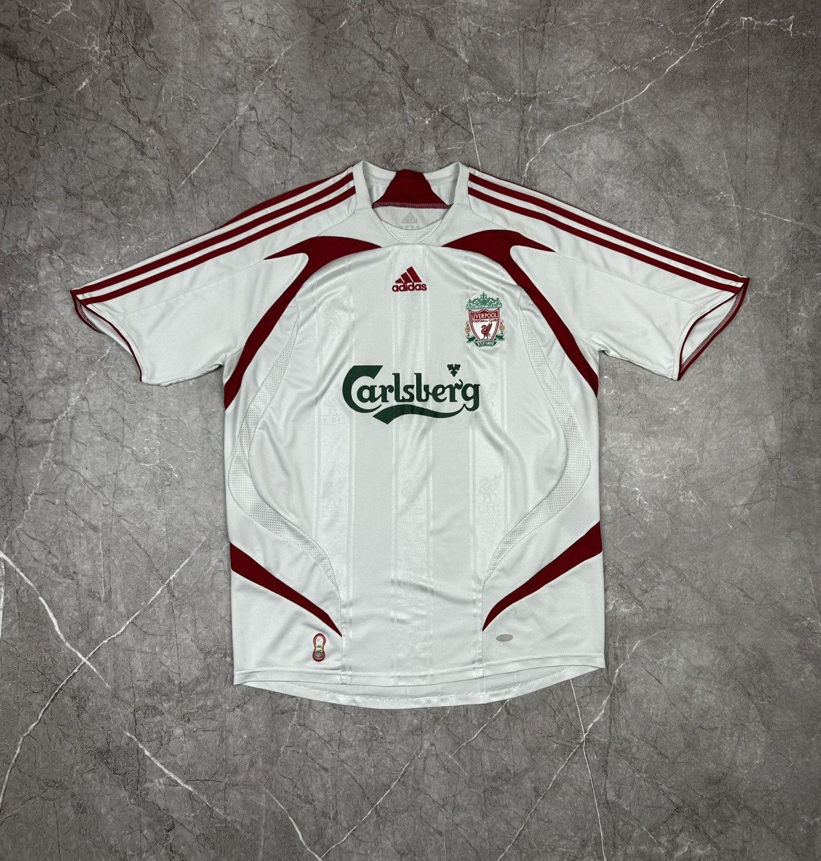 Adidas Adidas Liverpool 2007-2008 Jersey T- 5 shift Y2K style Size US L / EU 52-54 / 3 - 2 Thumbnail