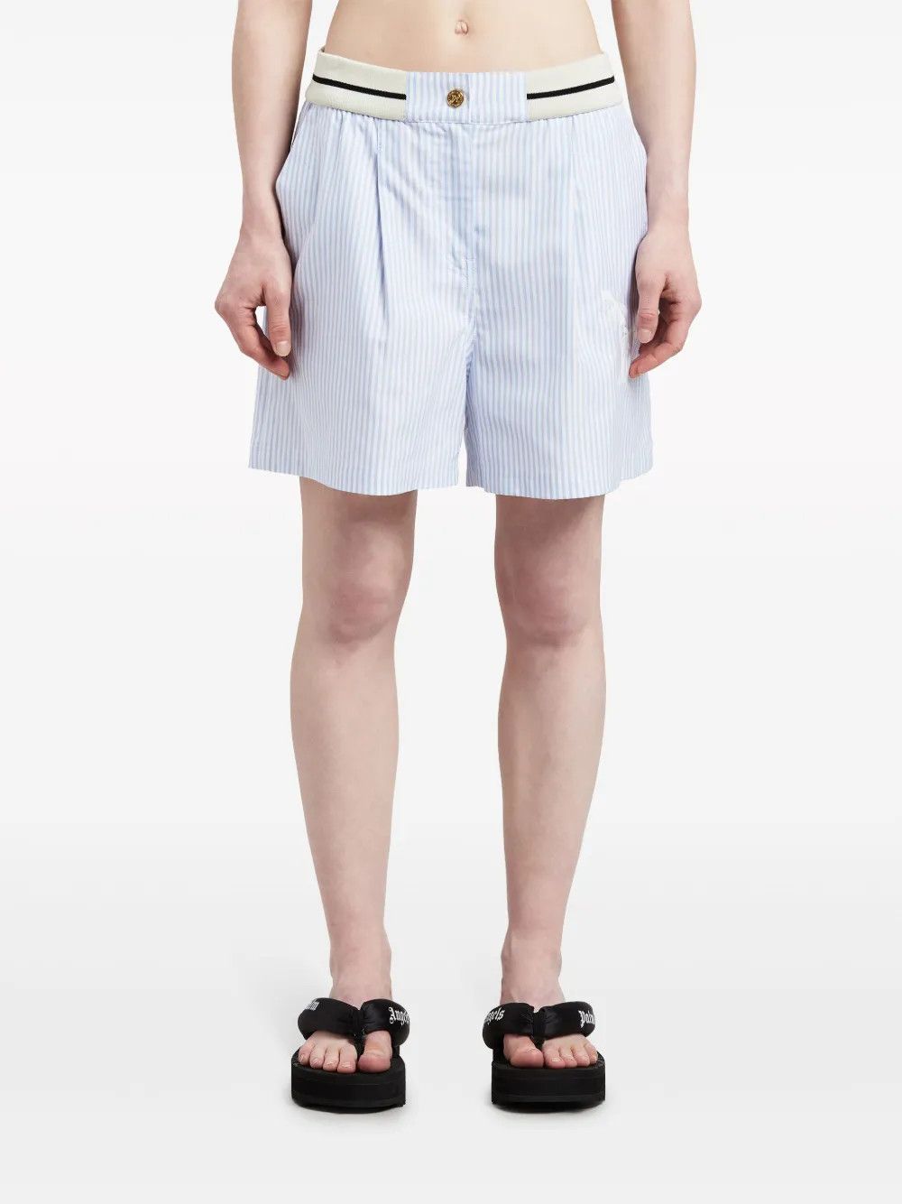 Palm Angels o1y1125 Short in Light Blue Size 27" / US 4 / IT 40 - 2 Thumbnail