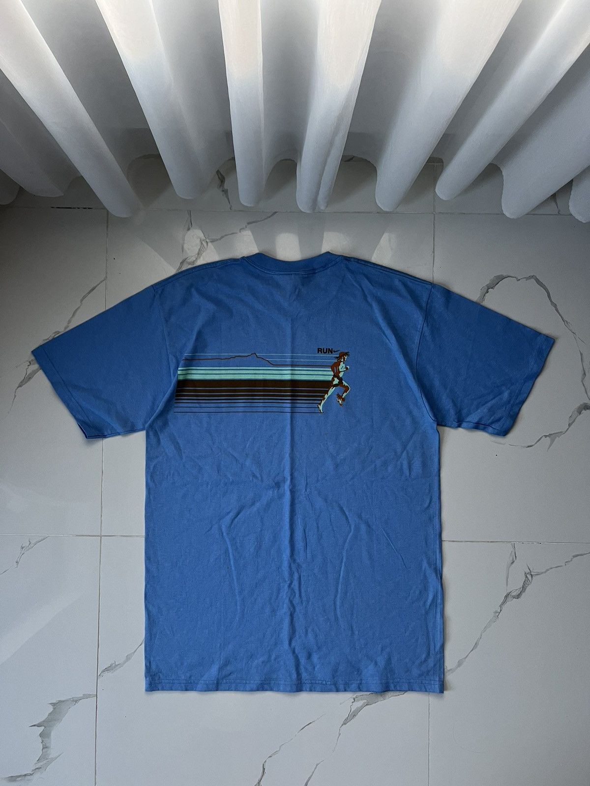 Nike × Vintage 90's NIKE HONOLULU MARATHON 05 RETRO RARE TEE SWOOSH LOGO Size US M / EU 48-50 / 2 - 6 Thumbnail