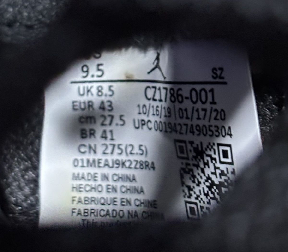 Jordan Brand Jordan 5 Retro Top 3 Black 2020 Size 9.5 Size US 9.5 / EU 42-43 - 7 Thumbnail