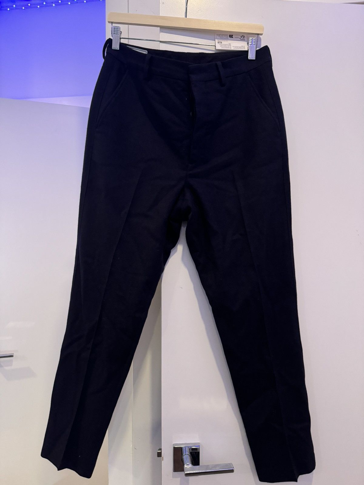 AMI Ami Paris tailored pants black/navy Size US 40 / EU 56 - 1 Thumbnail