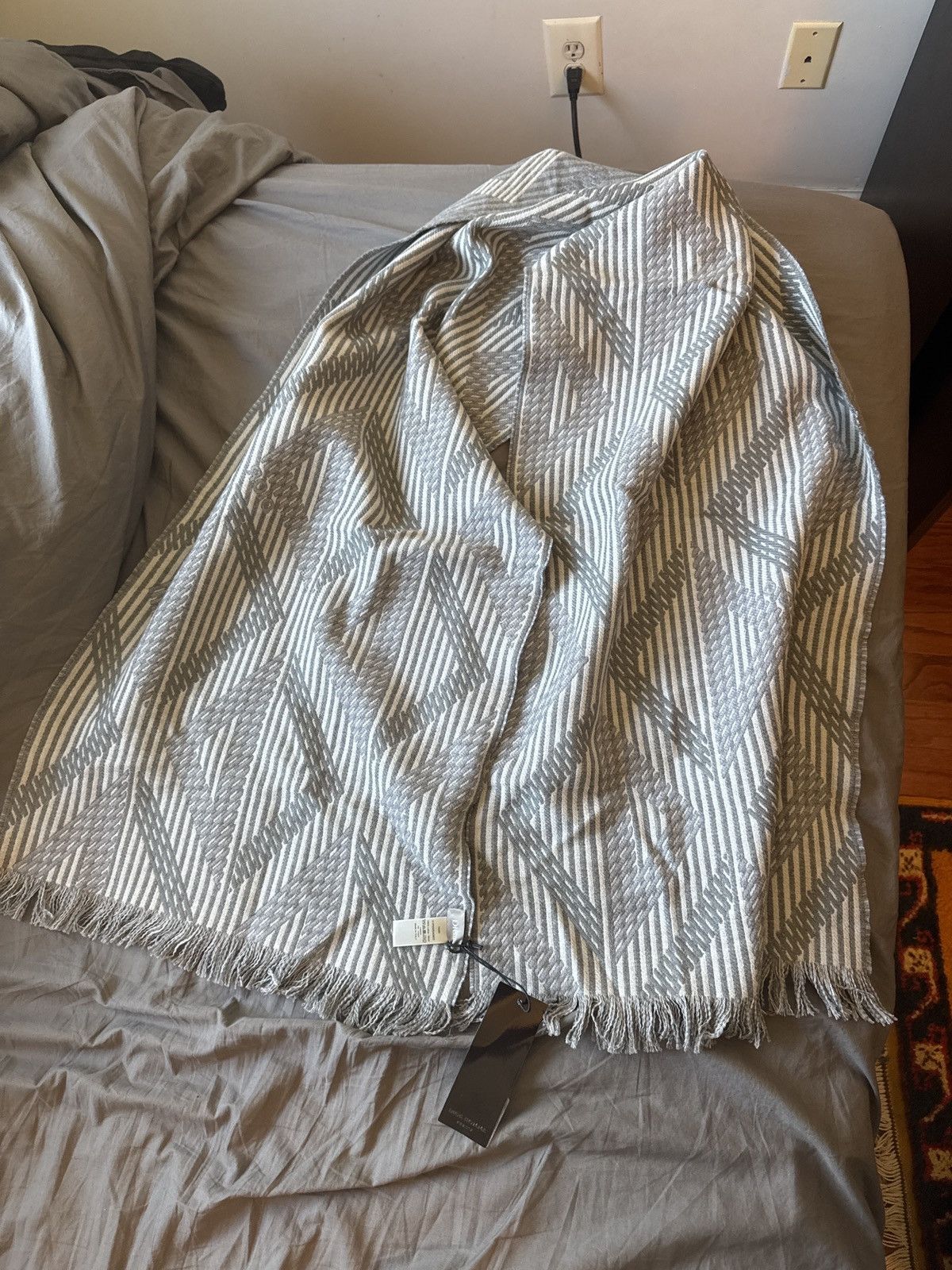 Dior Dior monogram grey wool scarf Size ONE SIZE - 3 Thumbnail