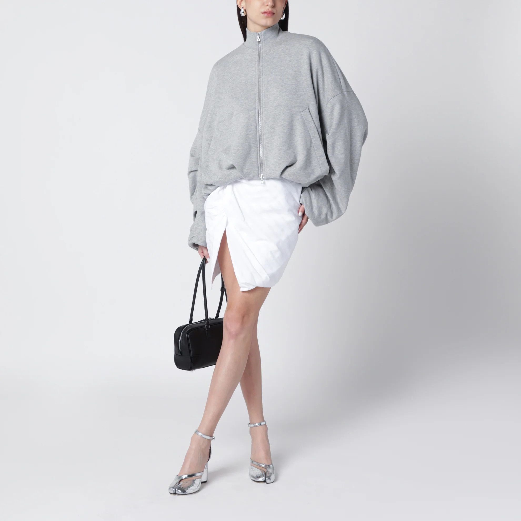 Vivienne Westwood o1d2blof0526 Cotton Mini Skirt in White Size 27" / US 4 / IT 40 - 2 Thumbnail
