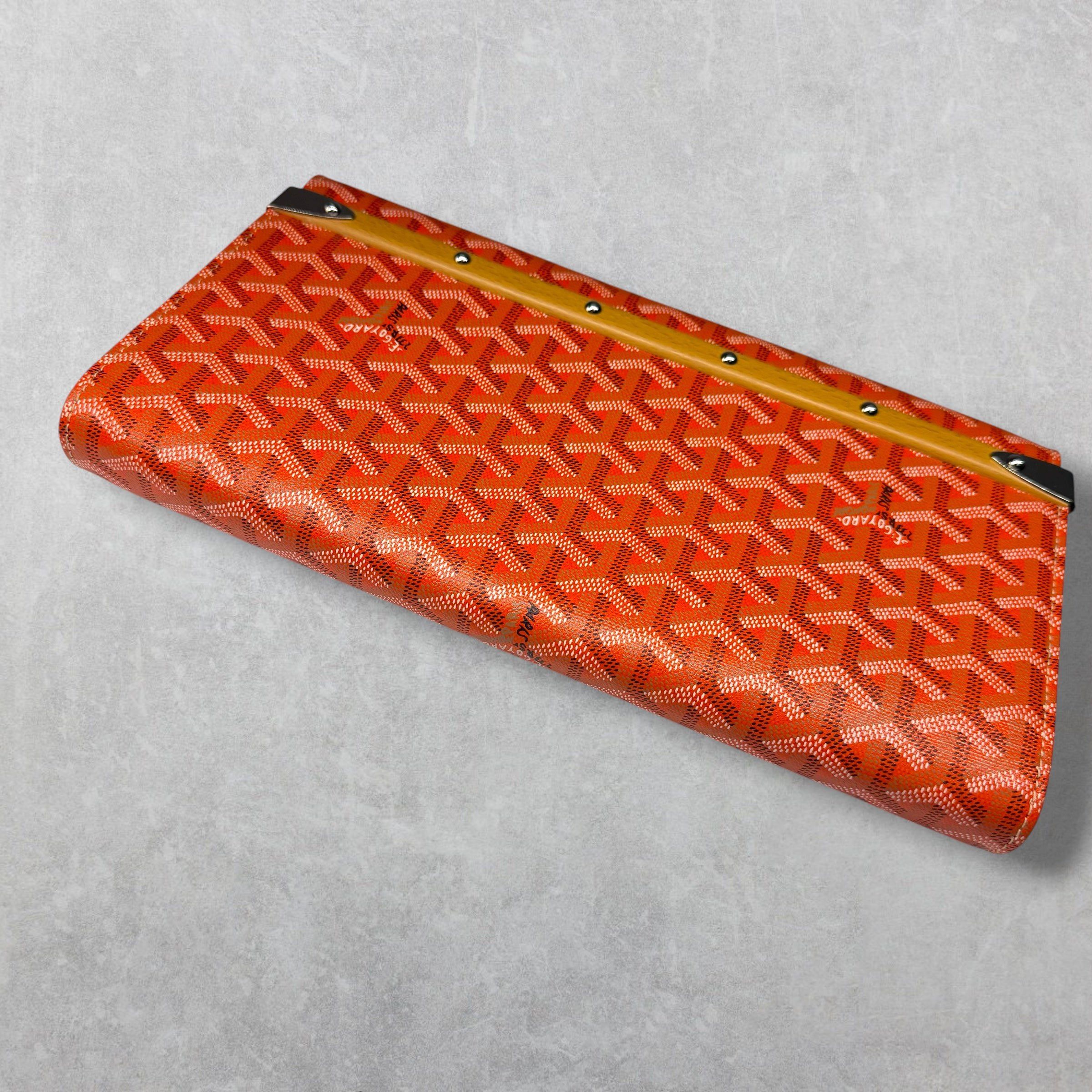 Goyard Goyard Orange Monte Carlo Bois Clutch Size ONE SIZE - 8 Thumbnail
