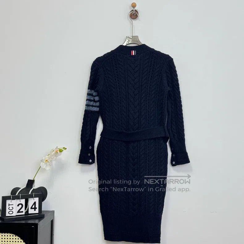 Thom Browne Thom Browne Long wool cardigan Size XS / US 0-2 / IT 36-38 - 2 Thumbnail