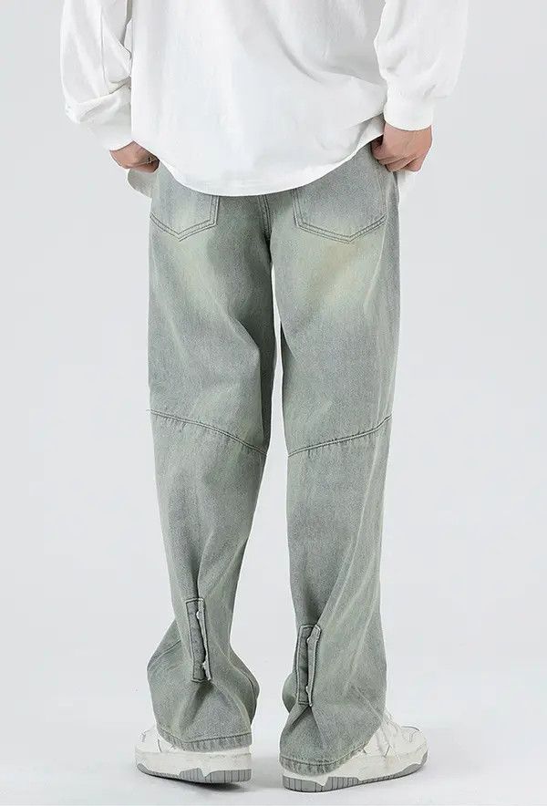 Japanese Brand Harada x Hara Casual washed distressed loose straight jeans Size US 32 / EU 48 - 4 Thumbnail