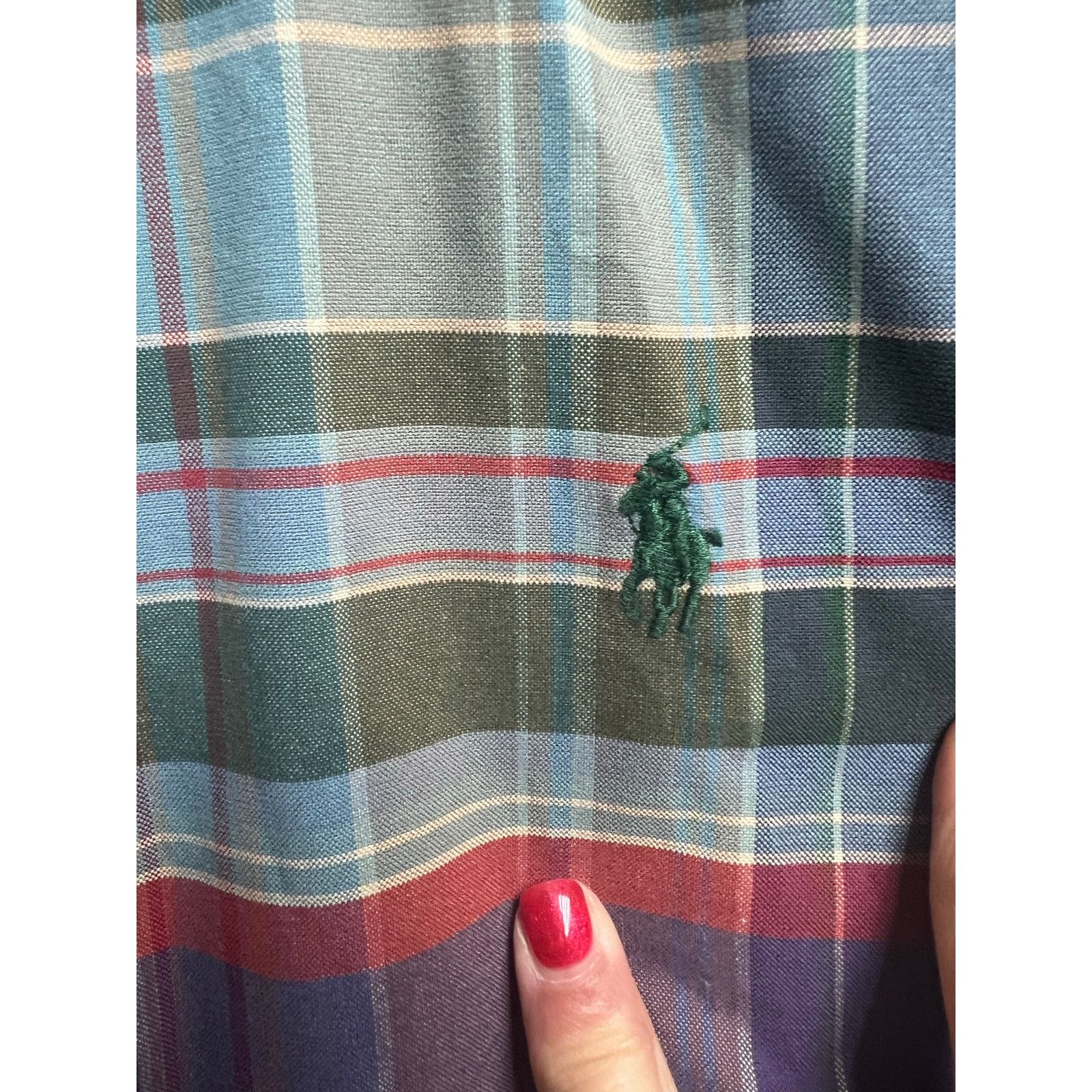 Ralph Lauren Ralph Lauren Classic Fit Muted Purple Green Plaid Medium Size US M / EU 48-50 / 2 - 5 Thumbnail