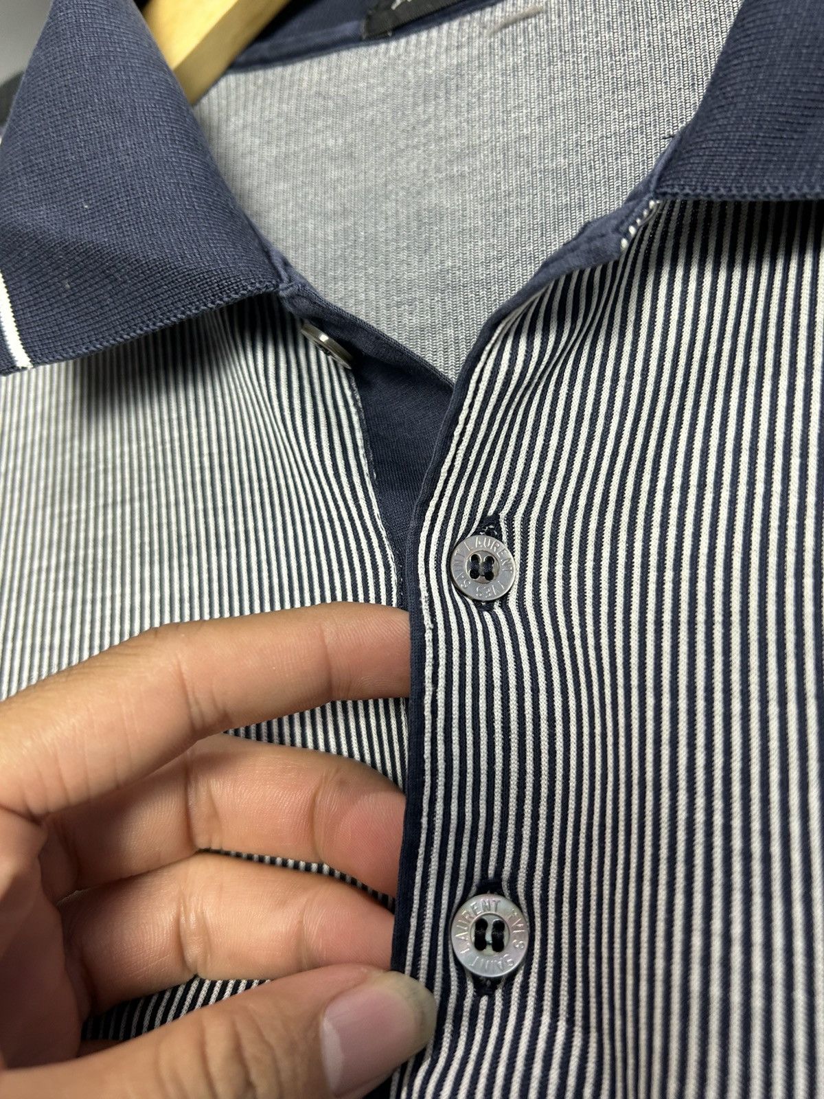 Yves Saint Laurent Vintage YvesSaintLaurent poloshirt Size US L / EU 52-54 / 3 - 3 Thumbnail