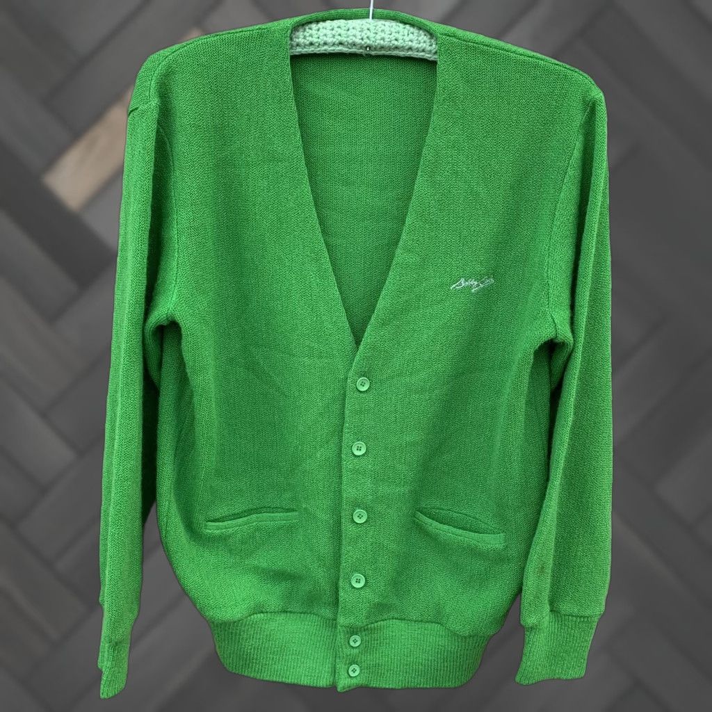 Vintage VINTAGE Bobby Cole by Katakura cardigan sweater golf sweater green size M Size US M / EU 48-50 / 2 - 1 Thumbnail
