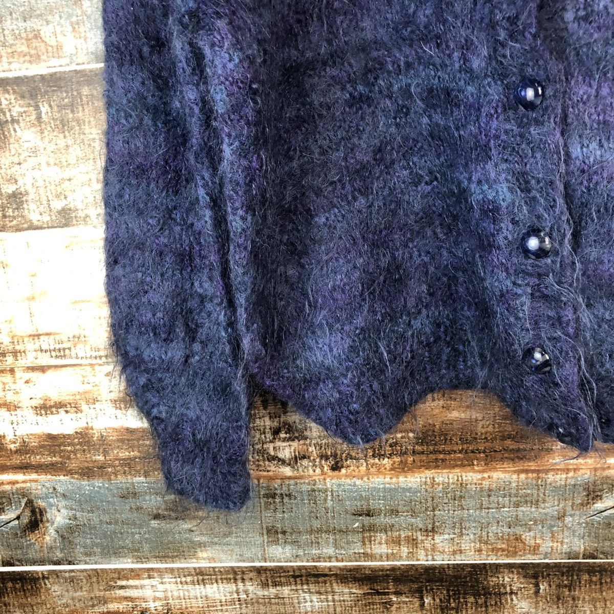 Vintage D Japan vintage mohair shaggy Cardigan knitwear #A2053 Size US S / EU 44-46 / 1 - 7 Thumbnail