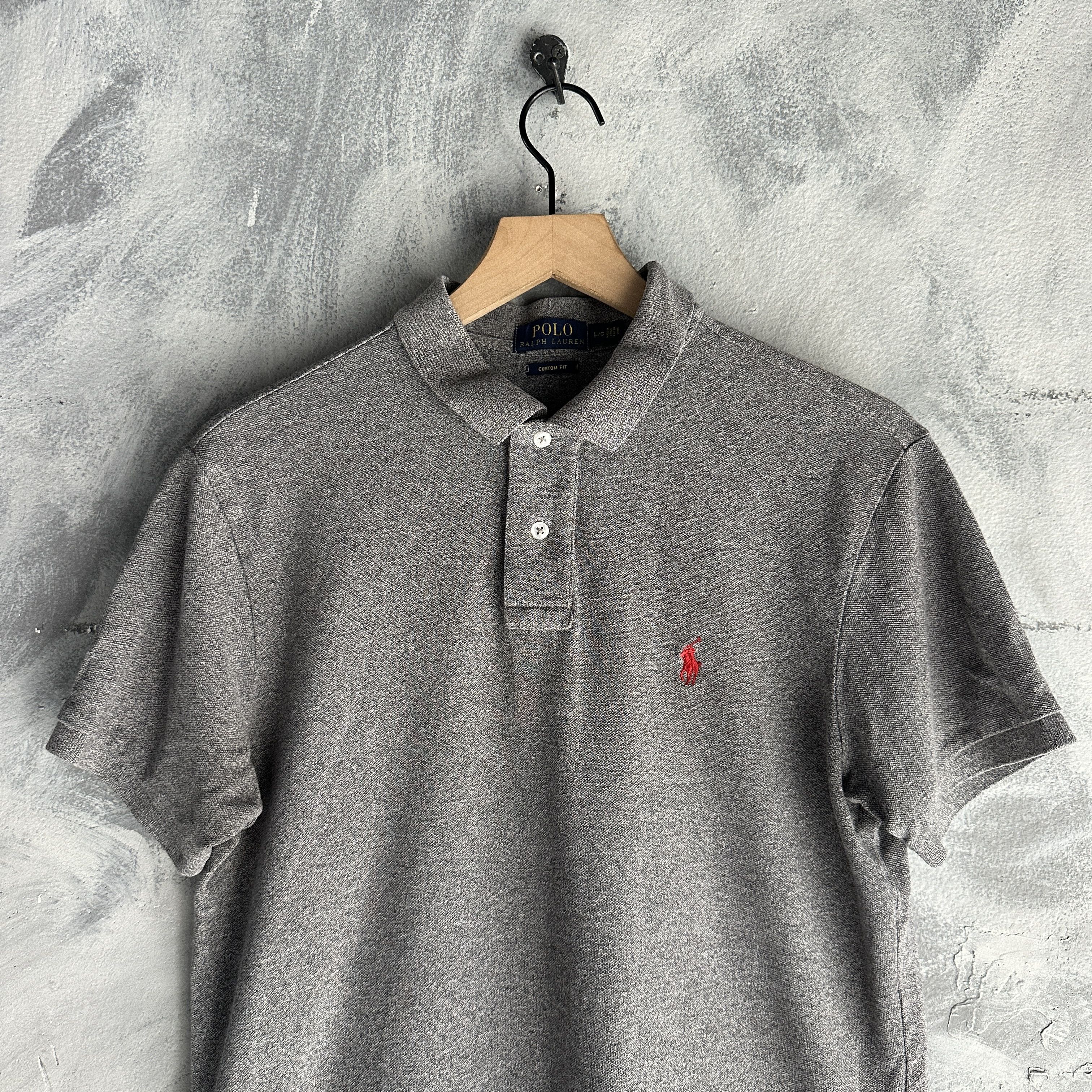 Polo Ralph Lauren Polo Ralph Lauren Polo Shirt Mens Custom Fit Pony Logo Size US L / EU 52-54 / 3 - 2 Thumbnail