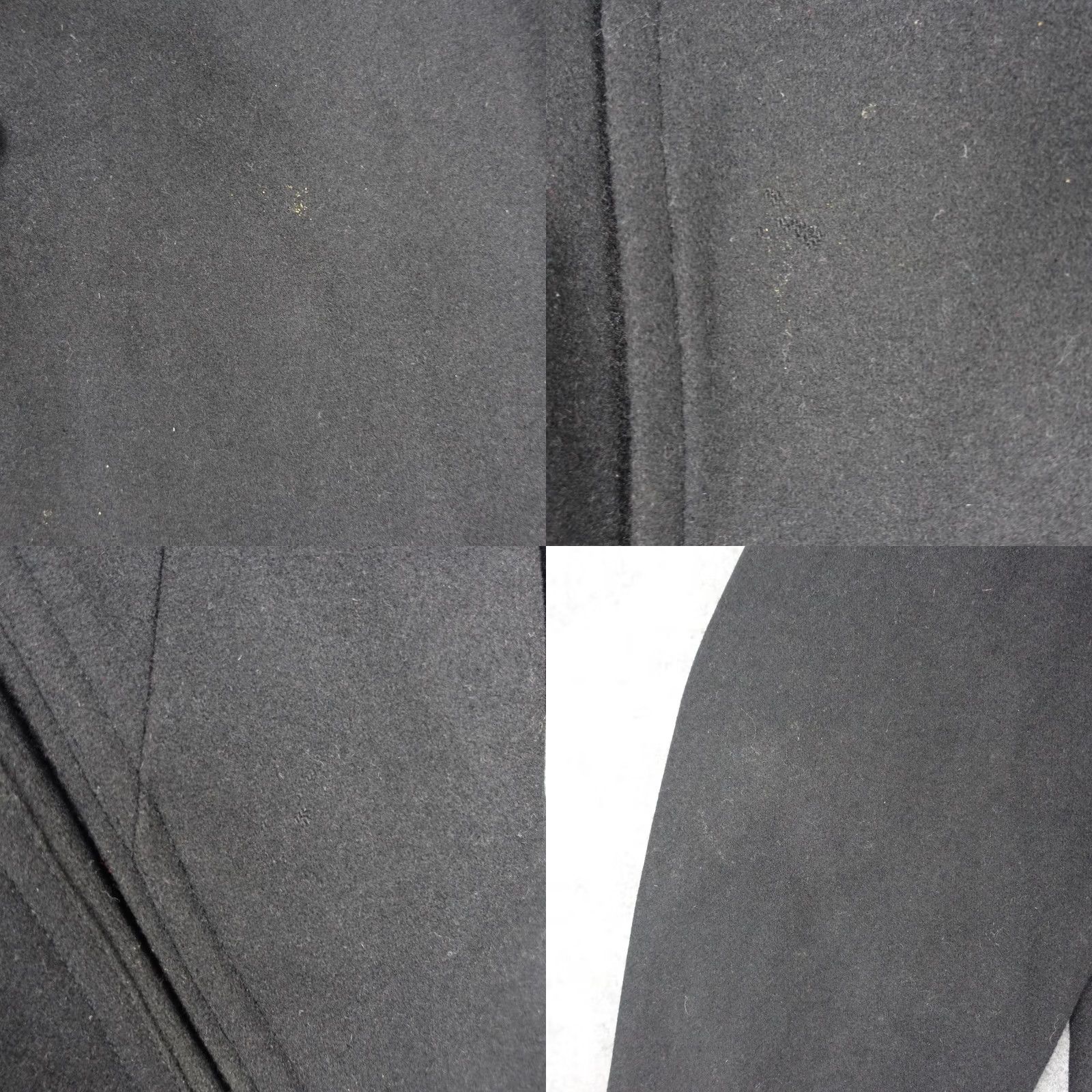 J.Crew J.Crew Coat Mens XL Black Wool Pea Double Breasted Anchor Buttons Plaid Jacket Size US XL / EU 56 / 4 - 8 Thumbnail