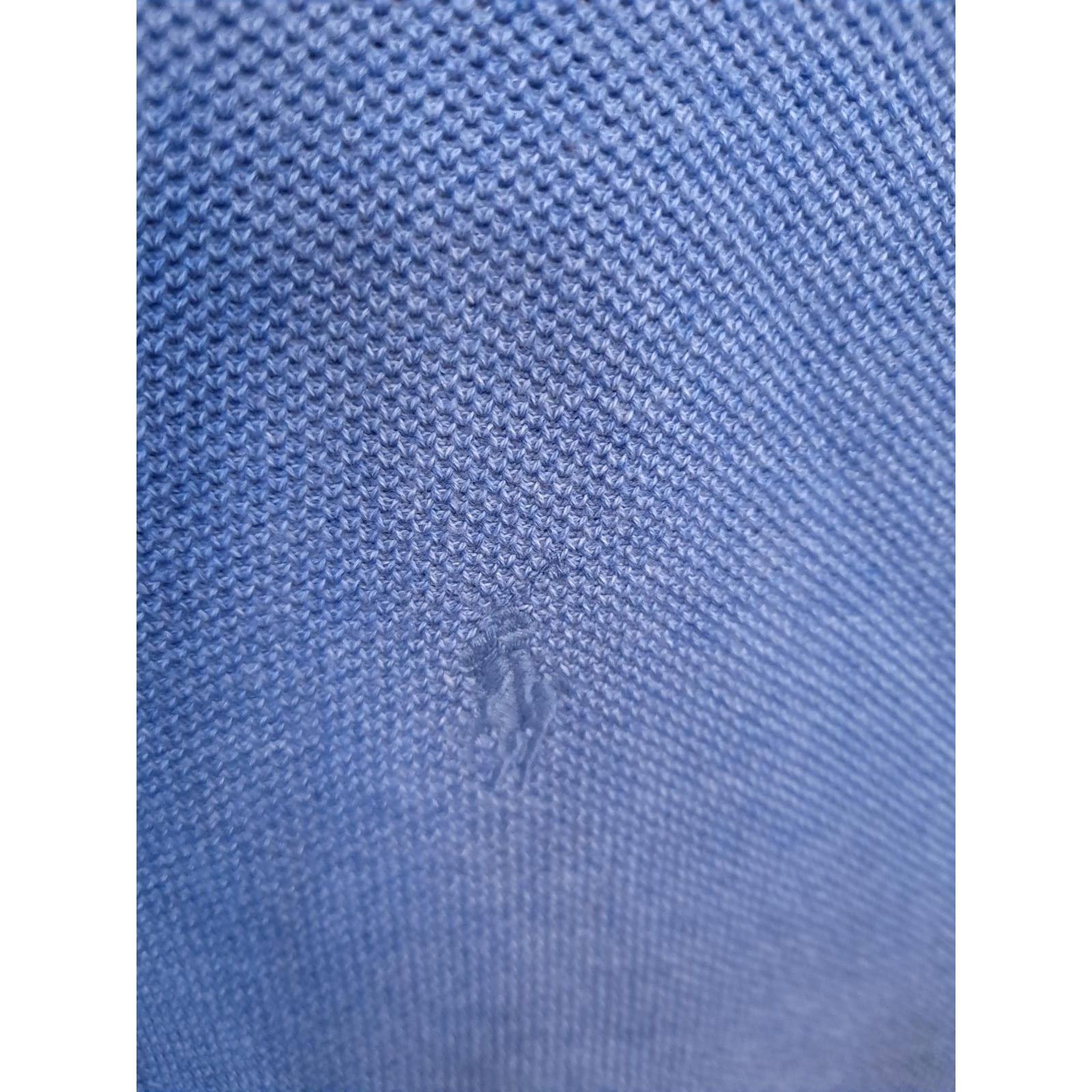 Polo Ralph Lauren Polo Ralph Lauren Blue V Neck Sweater Vest Pima Cotton Size Size US XL / EU 56 / 4 - 3 Thumbnail