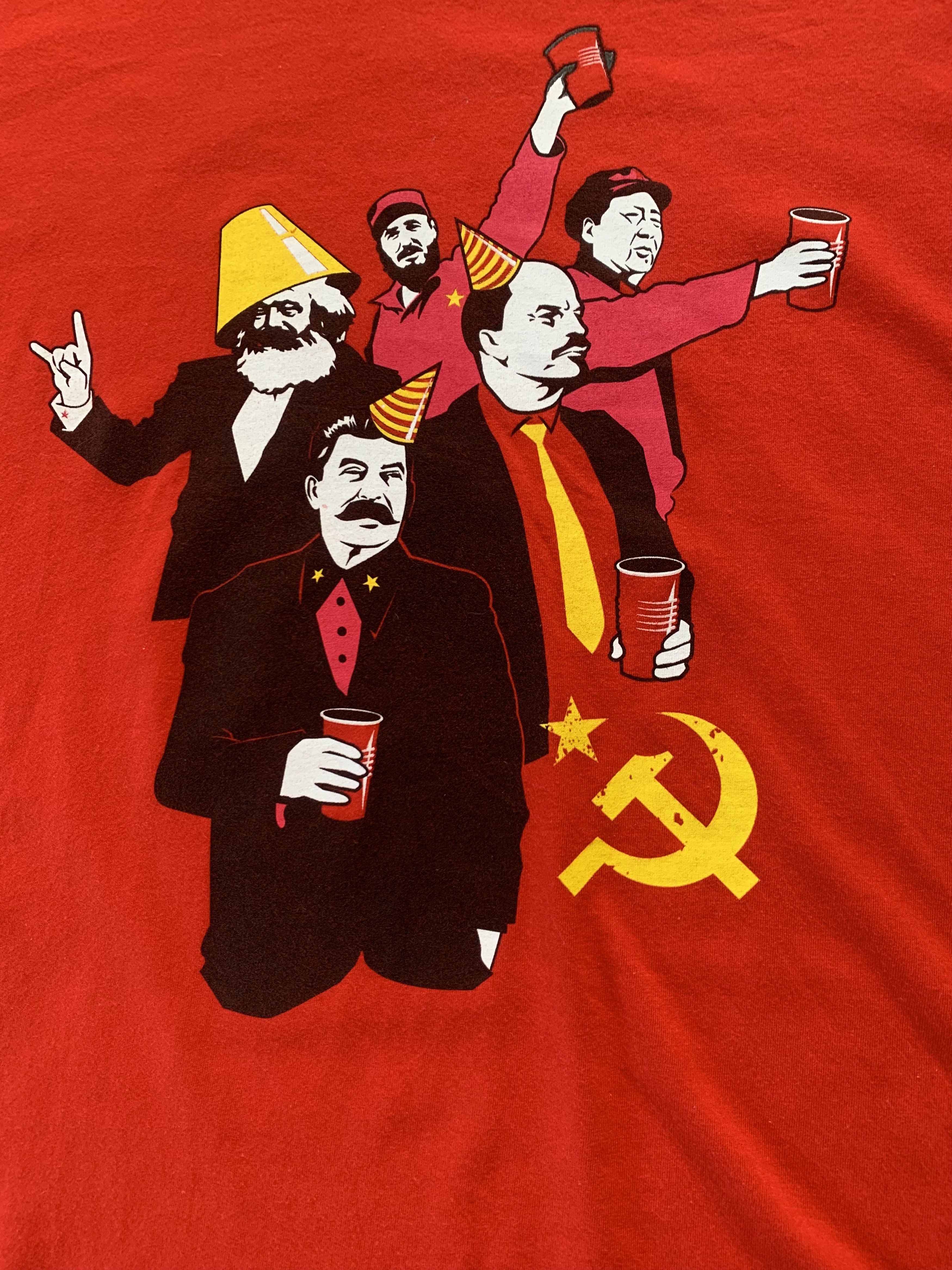 Gildan Vintage Gildan Dictators Comunism Printed Humor T-Shirt Size US M / EU 48-50 / 2 - 5 Thumbnail