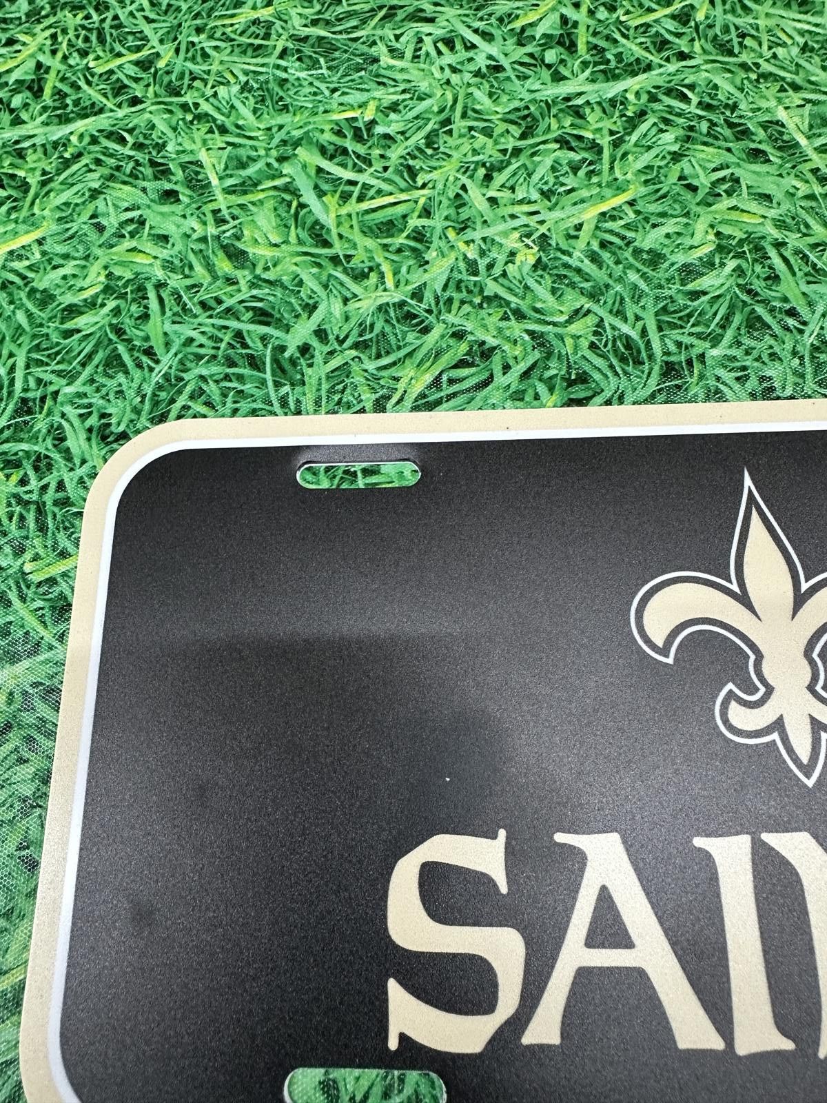 NFL New Orleans Saints License Plate Plastic NFL NEW Size ONE SIZE - 2 Thumbnail