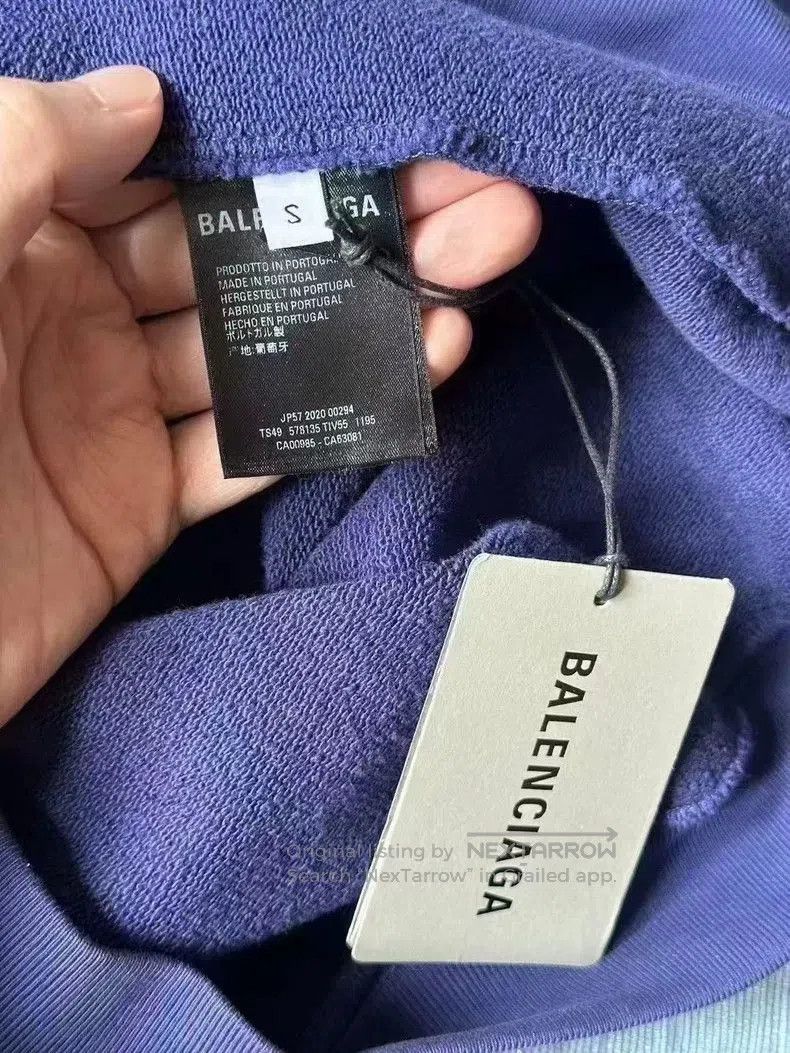 Balenciaga Balenciaga Blue Logo Hoodie S. Size US S / EU 44-46 / 1 - 2 Thumbnail