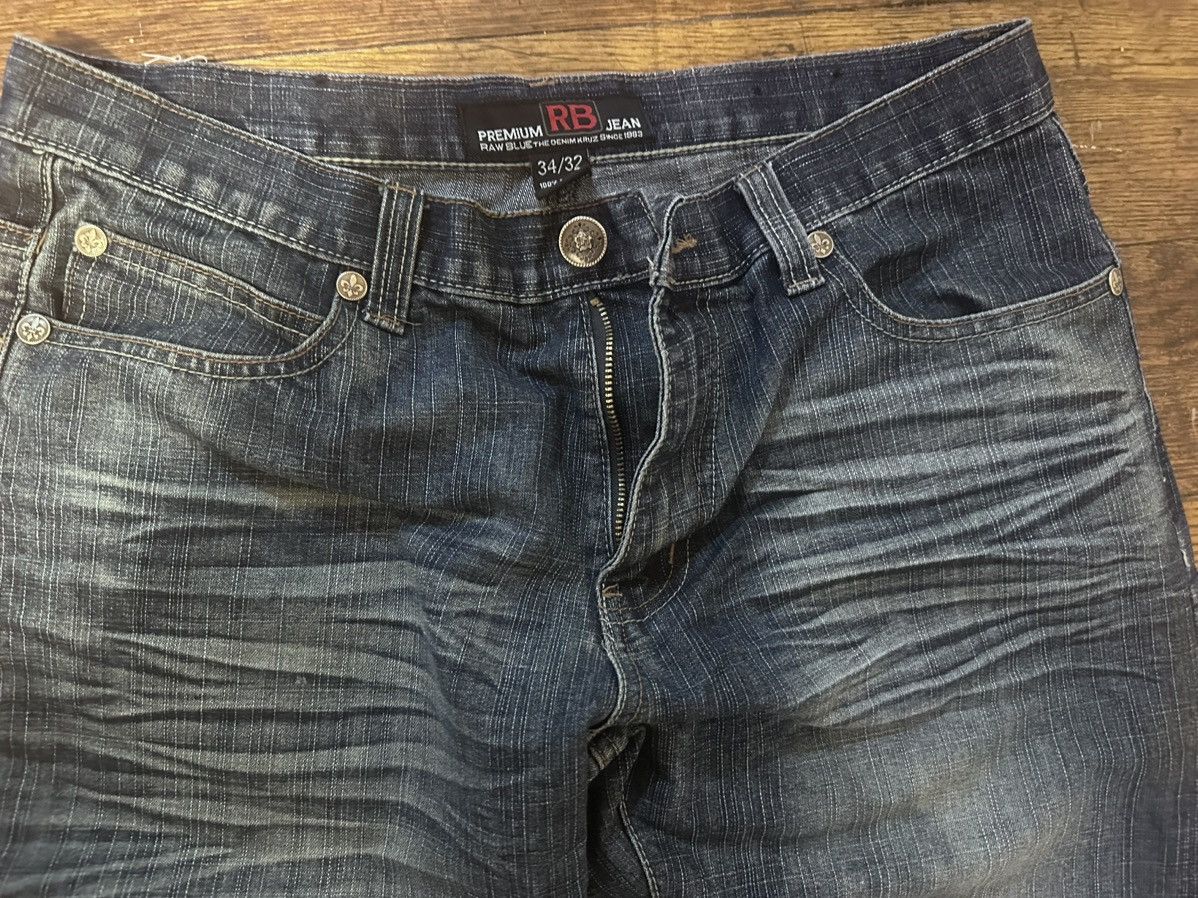 Vintage Raw blue jeans Size US 34 / EU 50 - 5 Thumbnail