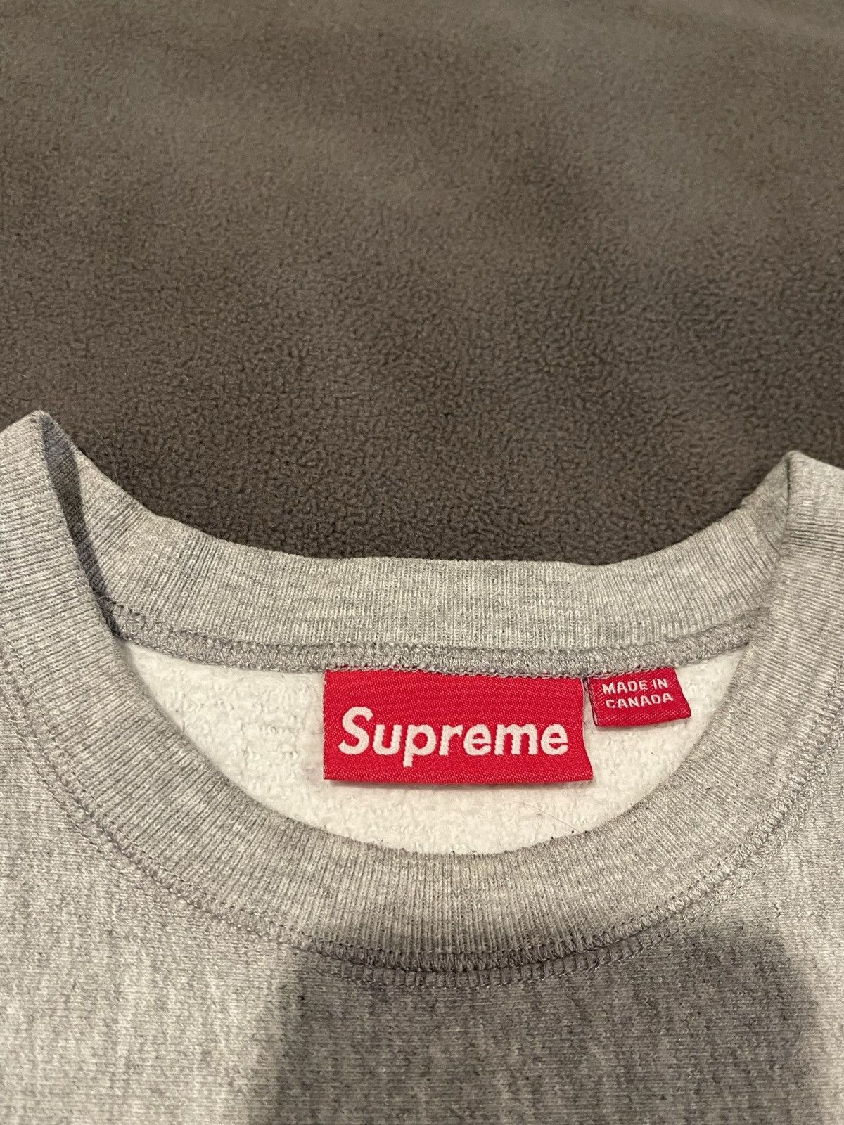 Supreme Supreme grey Box logo crewneck Size US XL / EU 56 / 4 - 5 Thumbnail
