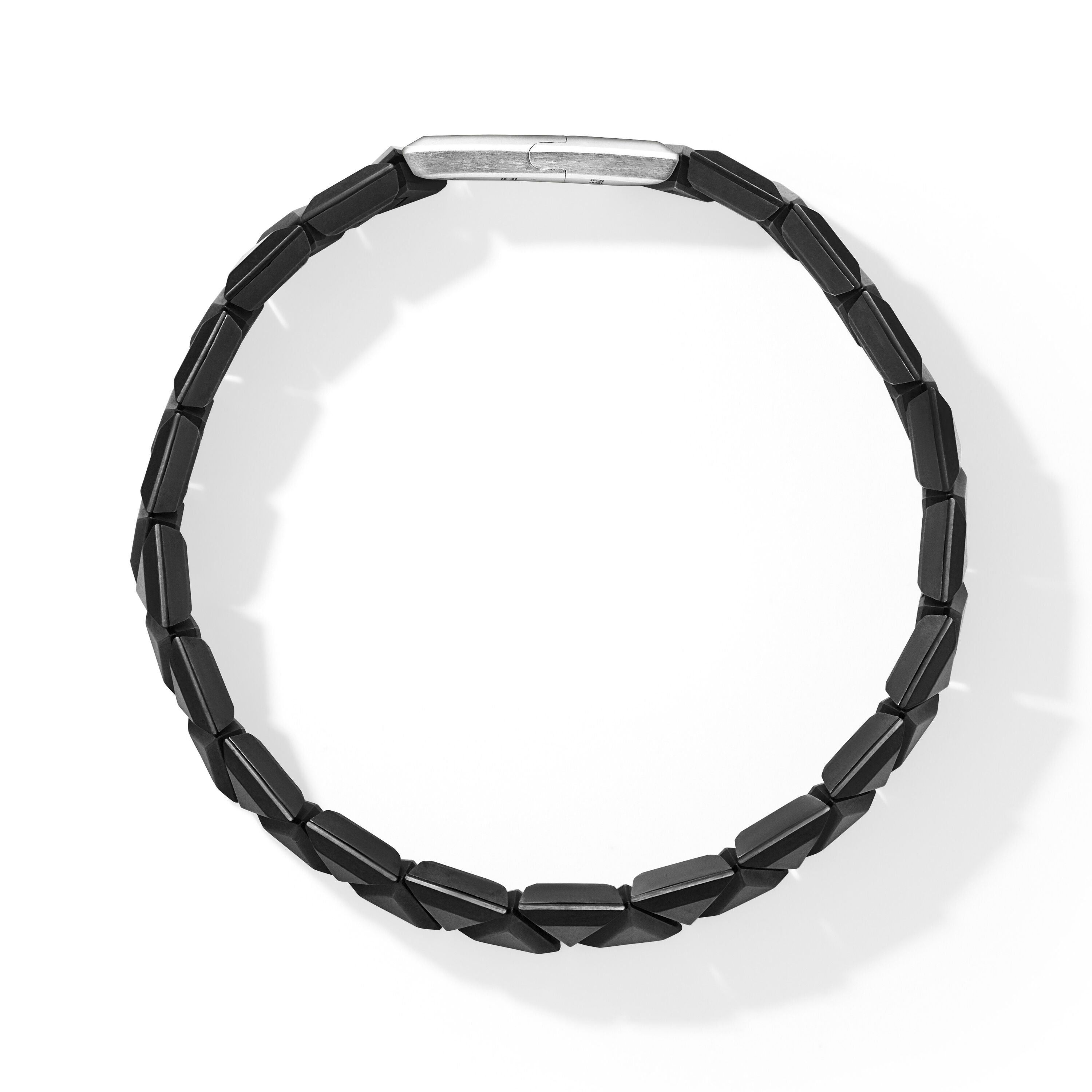 David Yurman o1w1db10526 B25967M /Size:S/Faceted Bracelet in Black/Silver Size ONE SIZE - 2 Thumbnail