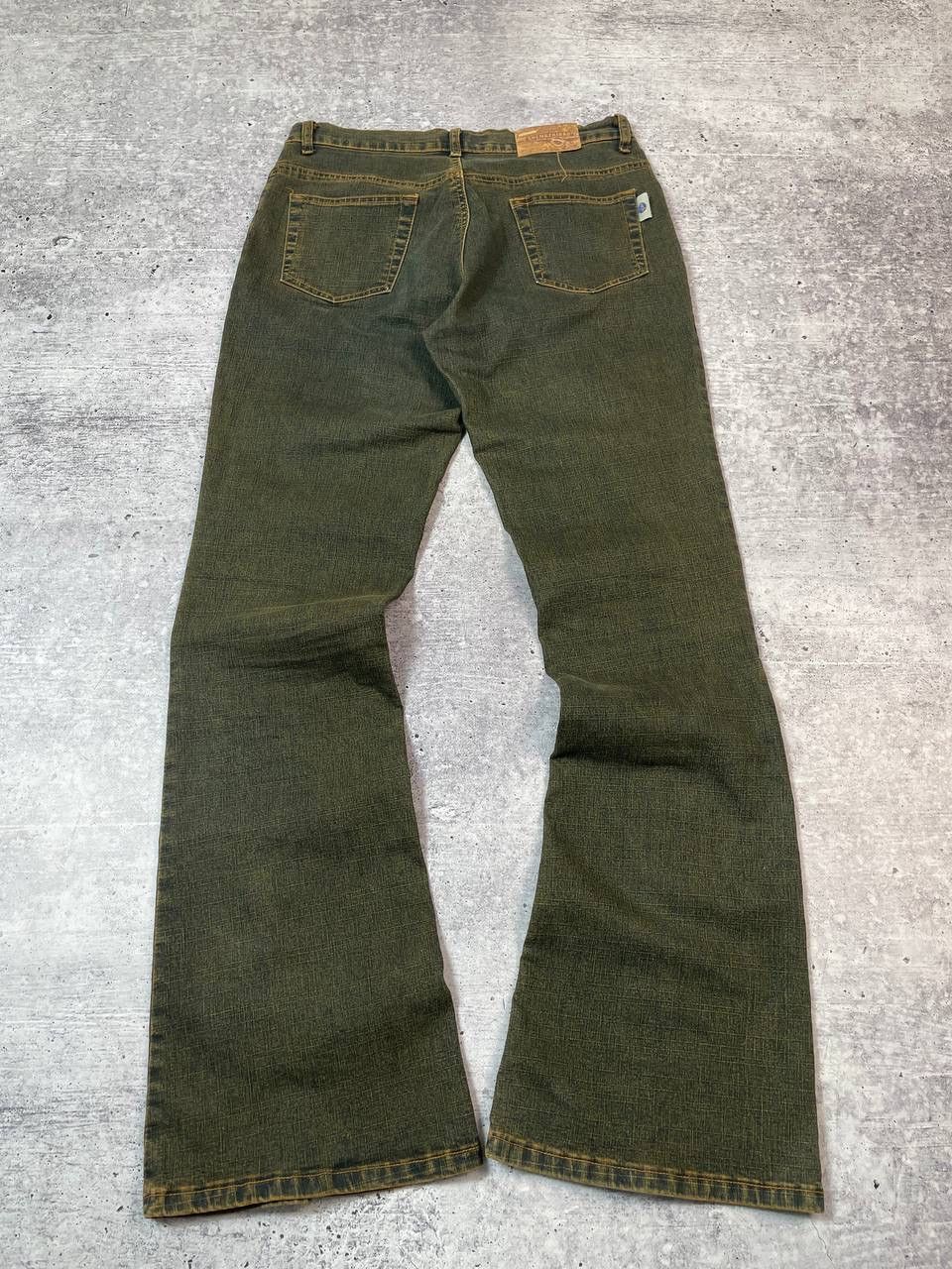 Hysteric Glamour Vintage 00s Flared Faded Cowboy Lace Denim Jeans LGB Y2K Size 34" / US 12 / IT 48 - 5 Thumbnail