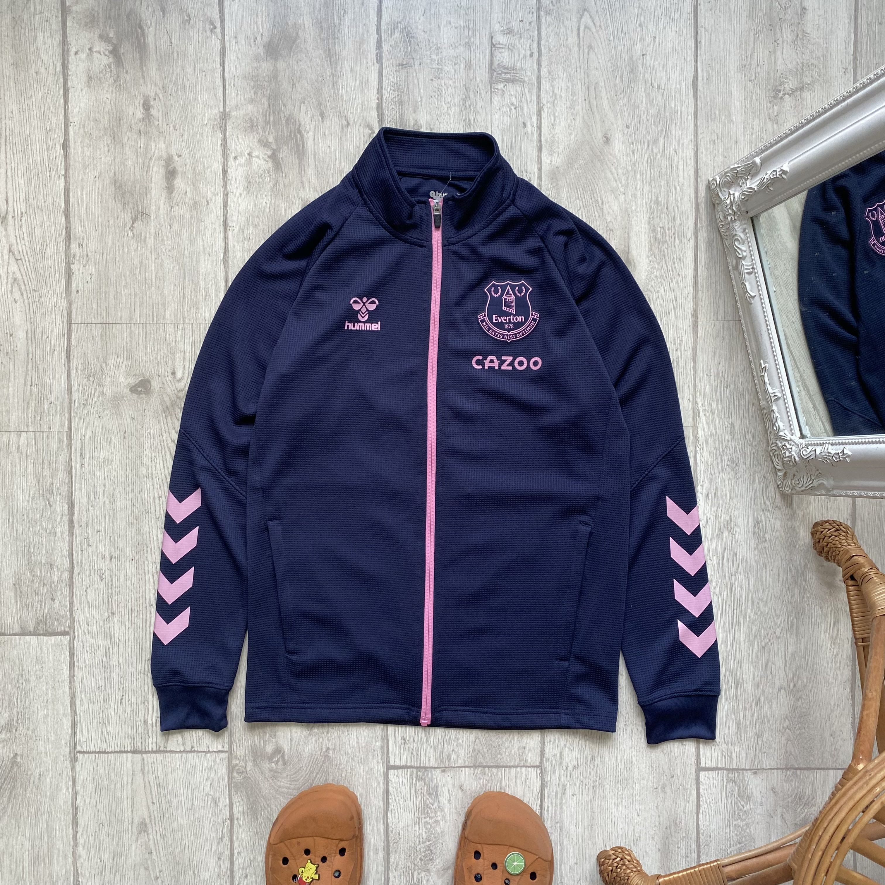 Nike ⚽️ Blockore Everton Track Jacket Top jersey training Drill Size US S / EU 44-46 / 1 - 1 Thumbnail