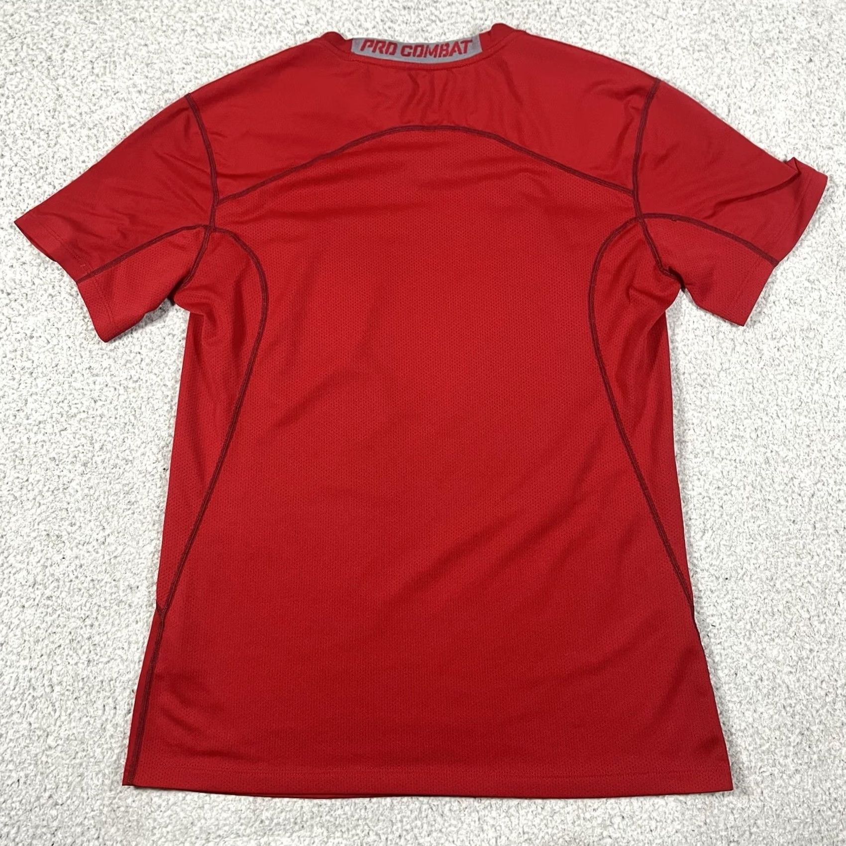 Nike Nike Pro Combat Shirt Men M Red Short Sleeve Nike Dri-Fit Athletic T-Shirt Size US M / EU 48-50 / 2 - 5 Thumbnail