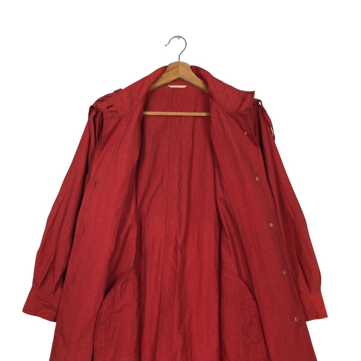 Designer × Japanese Brand × Vintage 📌Rich Red Vintage Long Jacket Tokyo Style Issey Miyake Size US M / EU 48-50 / 2 - 16 Thumbnail