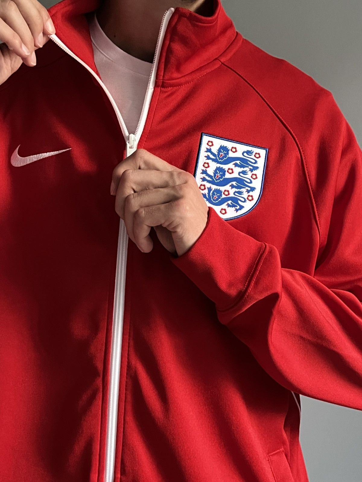 Nike Nike Team England 2016 Evro Football Soccer Anthem Track Top Size US XL / EU 56 / 4 - 6 Thumbnail