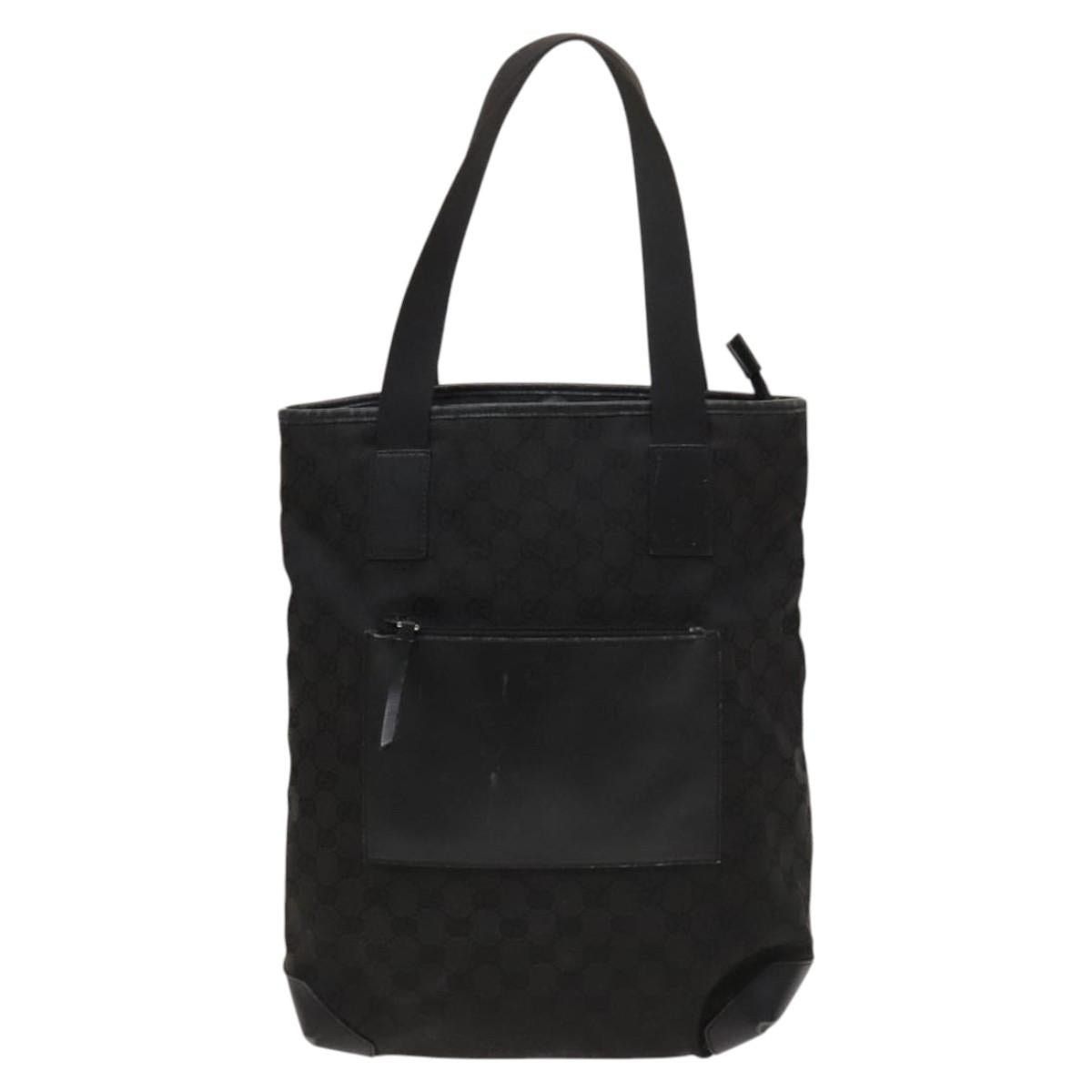 Gucci GUCCI GG Canvas Tote Bag Black Silver Size ONE SIZE - 2 Thumbnail