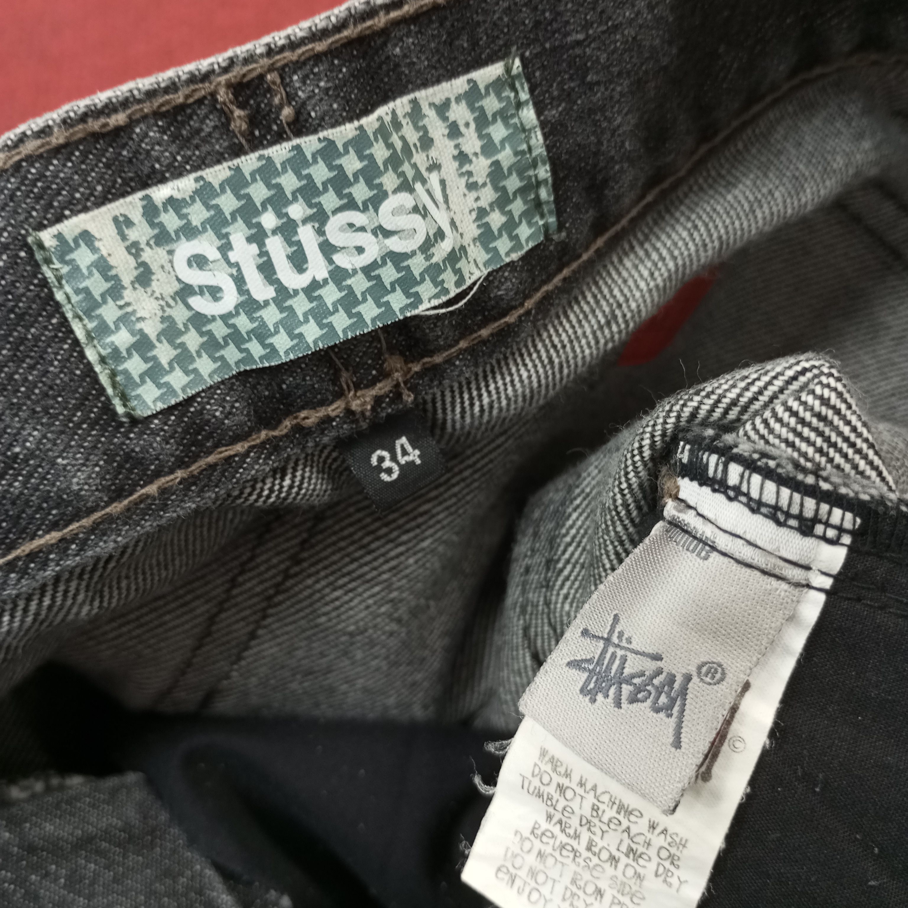 Stussy Stussy Streetwear Custom Art Logo Style Jeans C217N23 Size US 33 - 14 Thumbnail