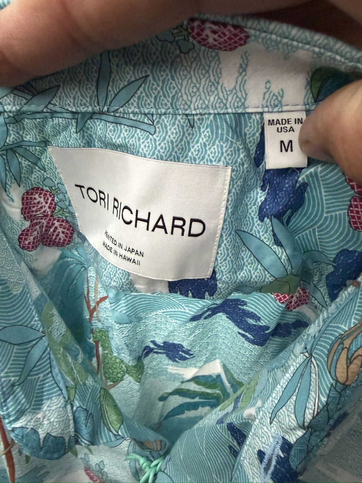 Tori Richard New Tori Richard Hawaiian Print Green Full Button Men's Med Size US M / EU 48-50 / 2 - 4 Thumbnail