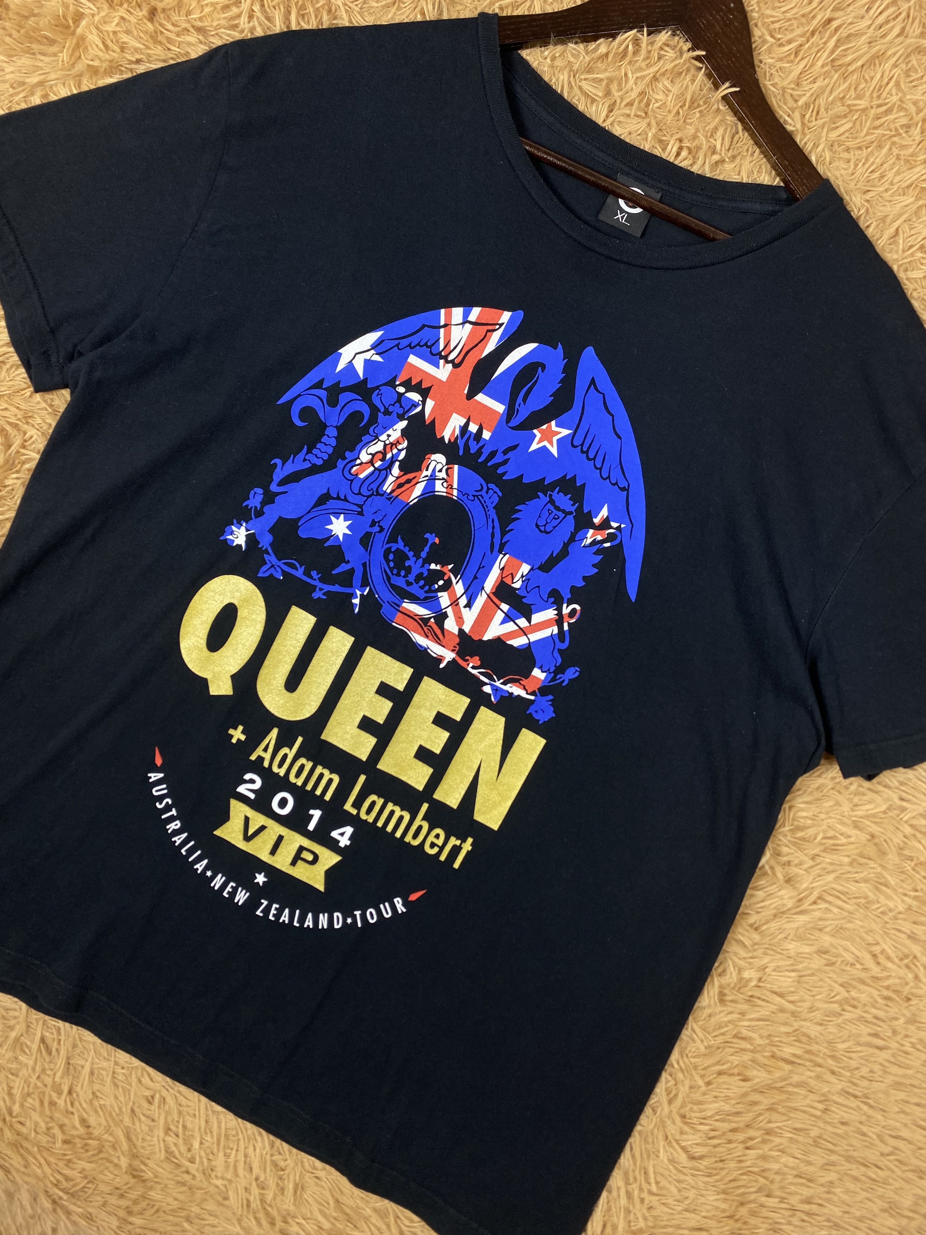 Band Tees Vintage Queen x Adam Lambert Short Sleeve T-Shirts PT0100 Size US XL / EU 56 / 4 - 2 Thumbnail
